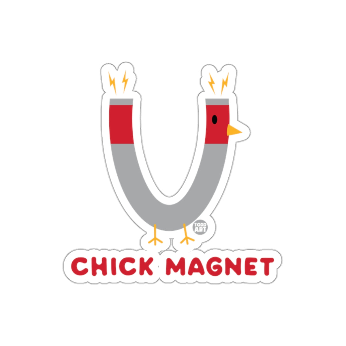 Funny Chick Magnet Sticker Product