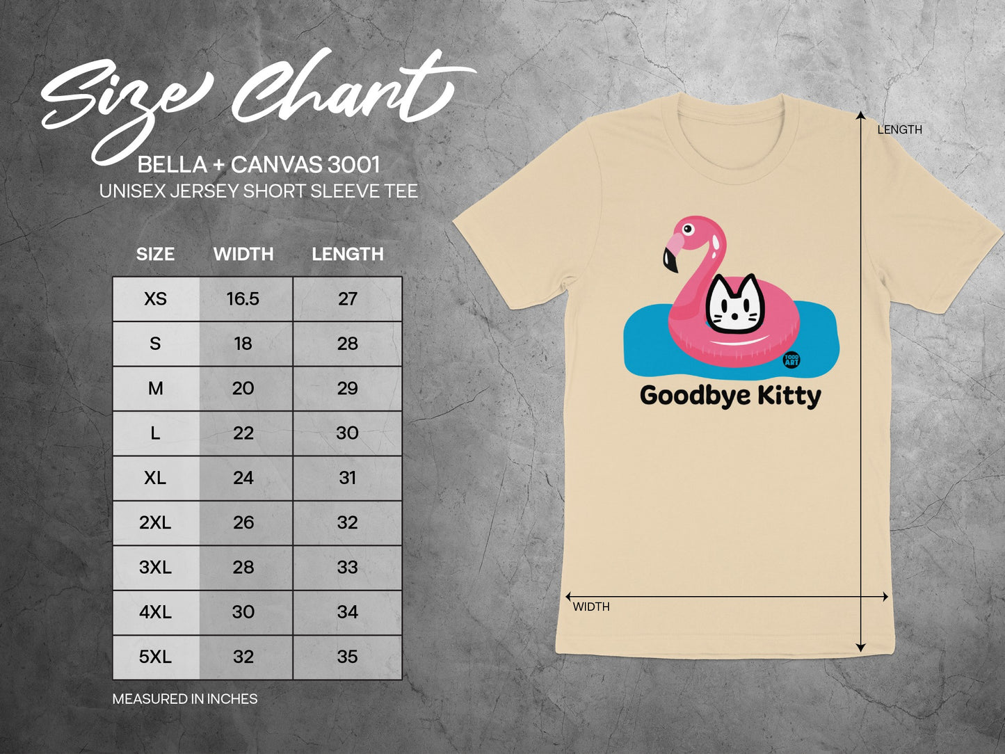 Goodbye Kitty Flamingo T-Shirt Funny Graphic Apparel