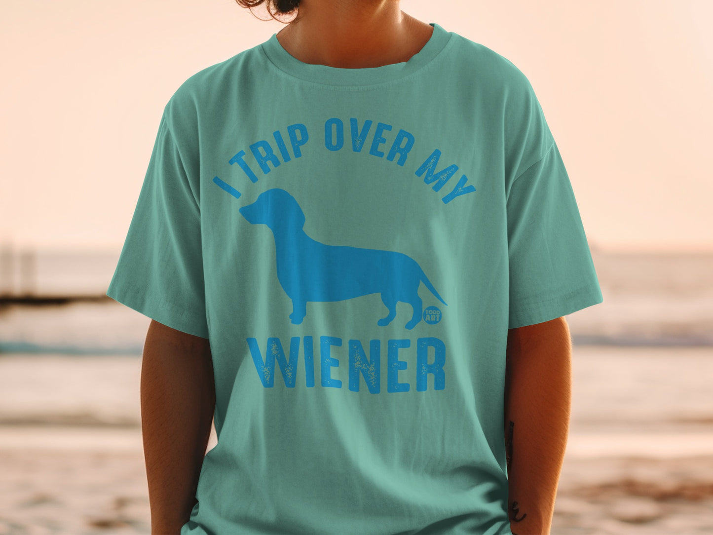I Trip Over My Wiener Funny Graphic T-shirt