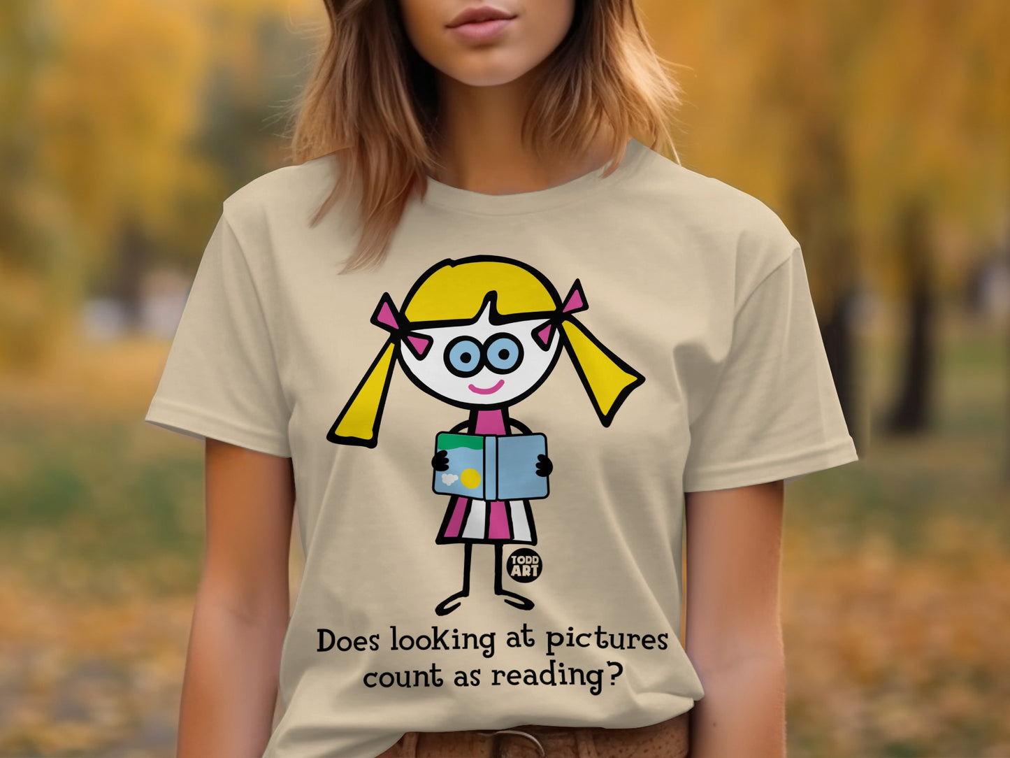Does looking at pictures count as reading T-shirt