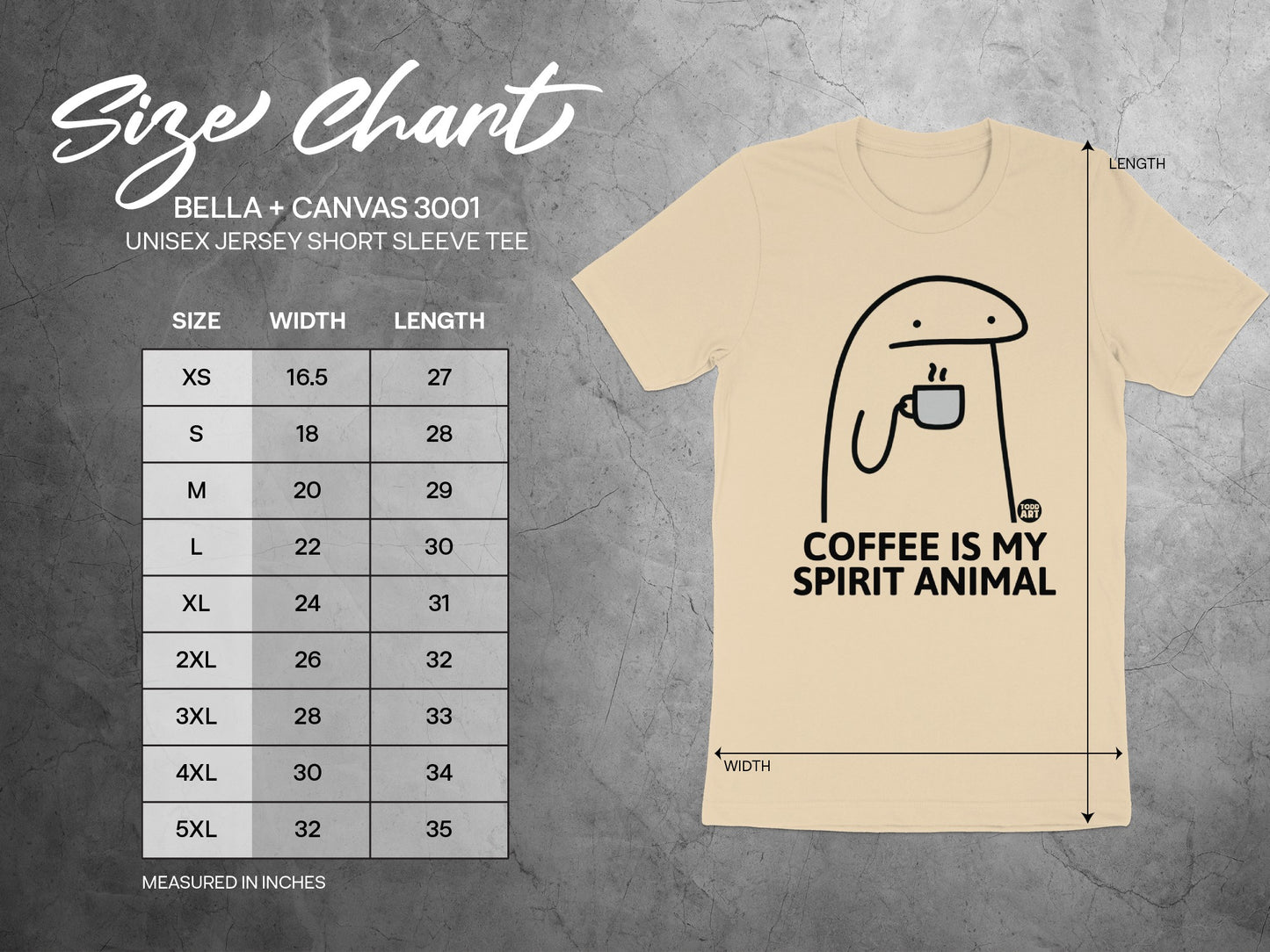Coffee Is My Spirit Animal Short Sleeve Tee product type