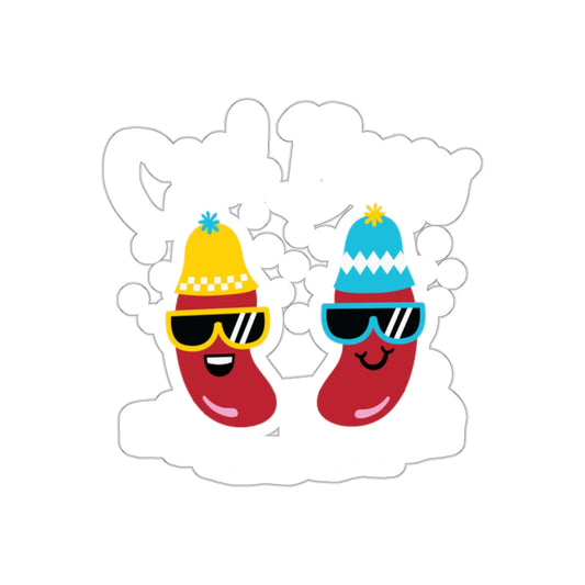 Cool Beans Fun Character Design Sticker