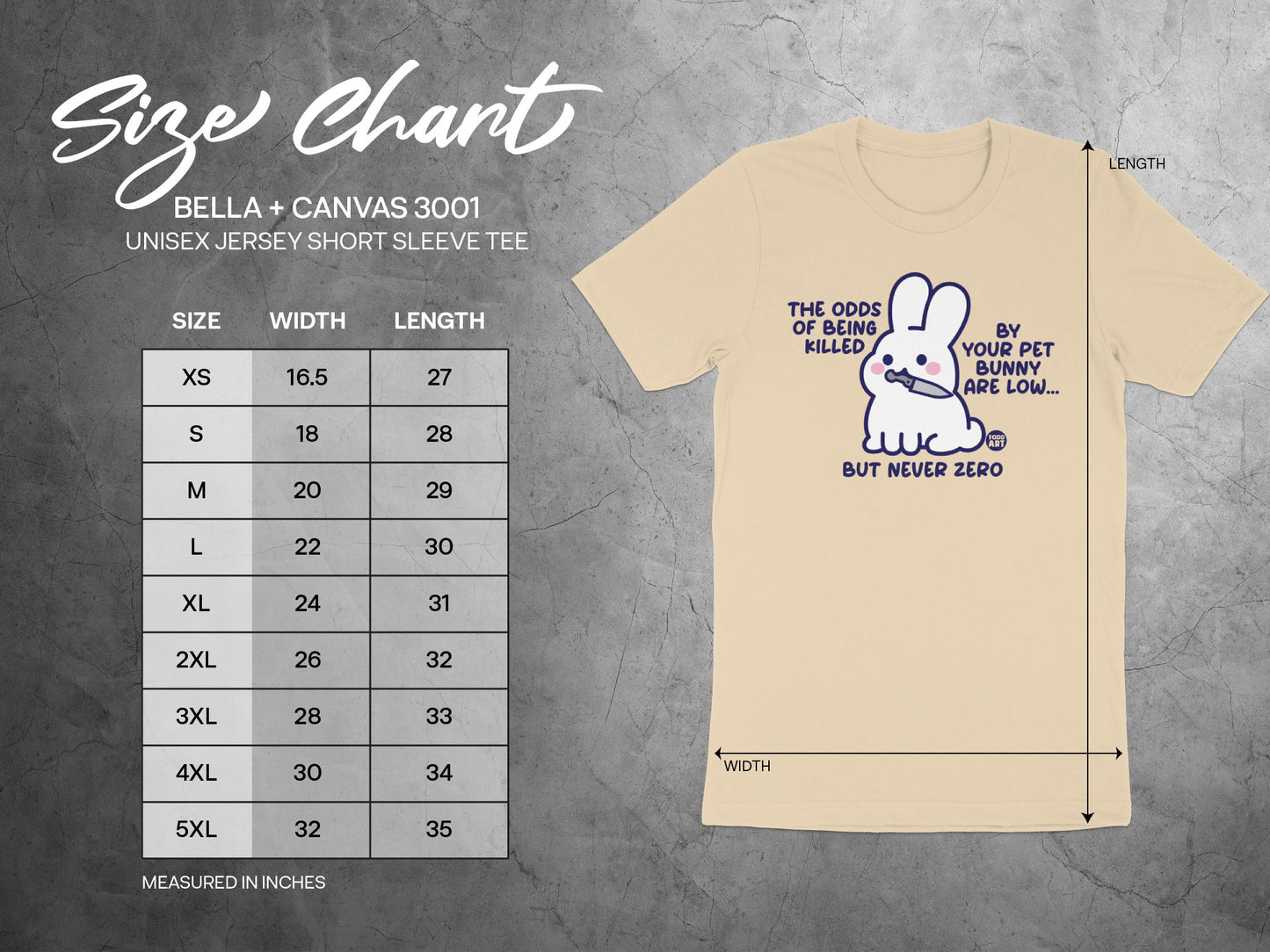 The Odds of Being Killed by Your Pet Bunny Tee