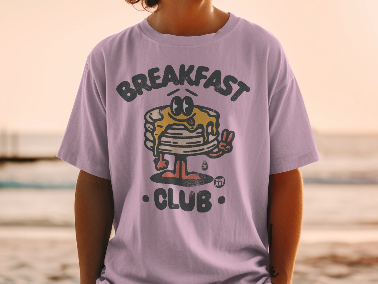Breakfast Club Graphic Todd Art Pancake T-Shirt