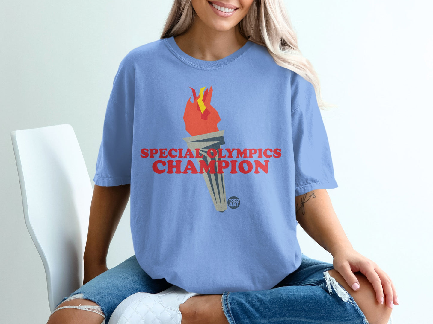Special Olympics Champion Torch Todd Art Sweatshirt product type