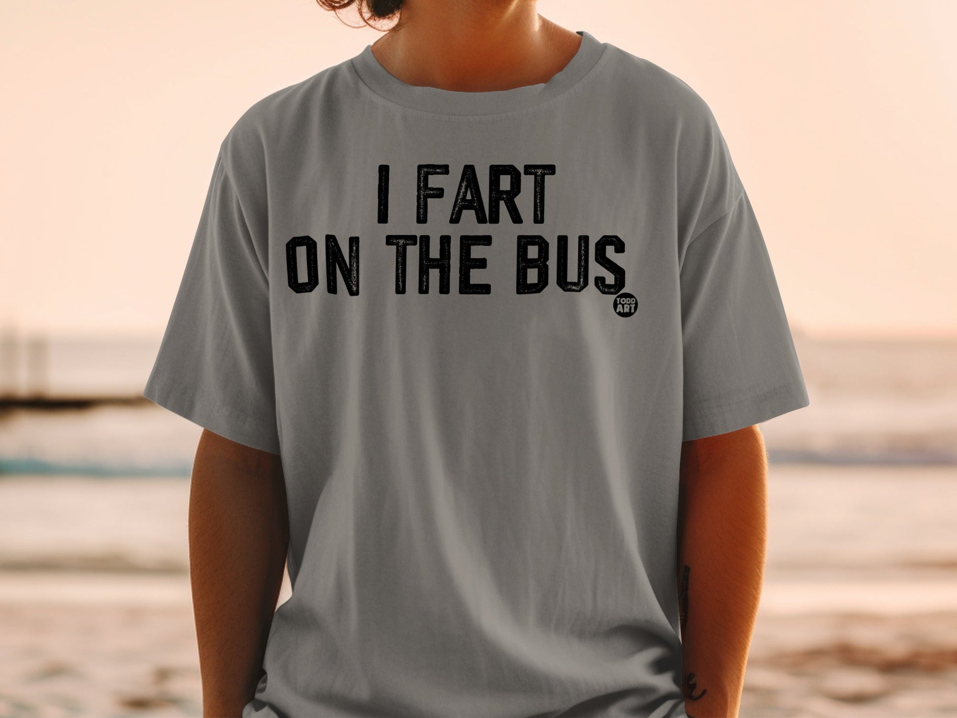 I Fart On The Bus Graphic Statement Shirt Product