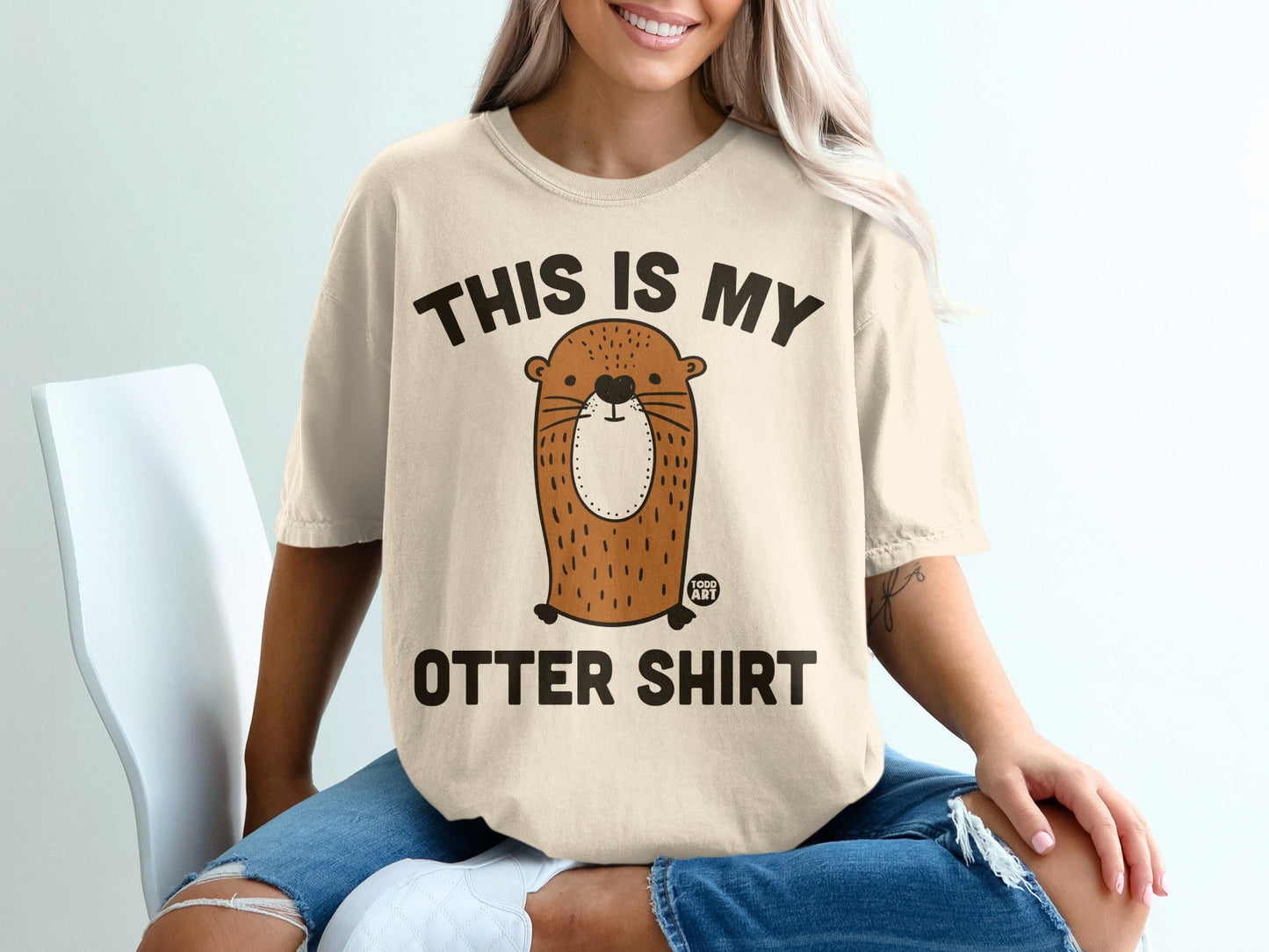 This is My Otter Shirt Cute Animal Graphic Tee Shirt