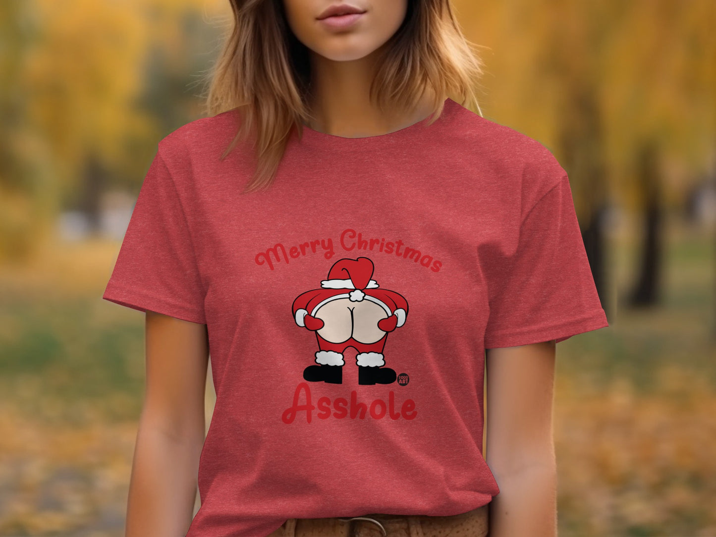 Merry Christmas Asshole Santa Graphic Tee