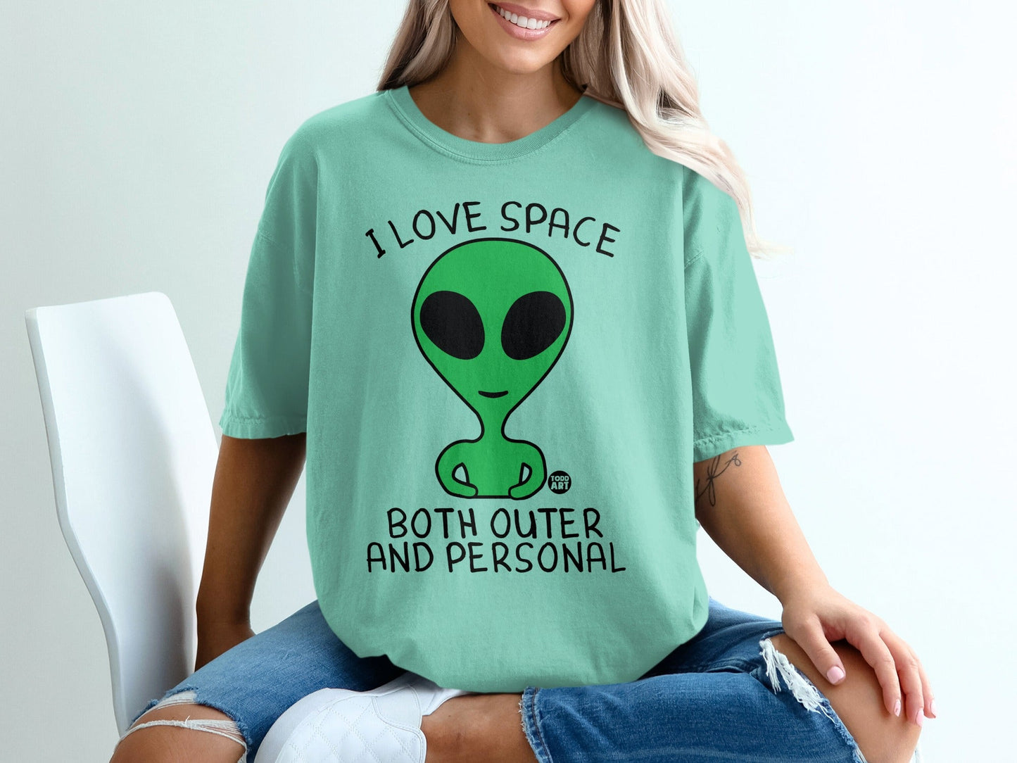 I Love Space Both Outer And Personal Alien T-Shirt