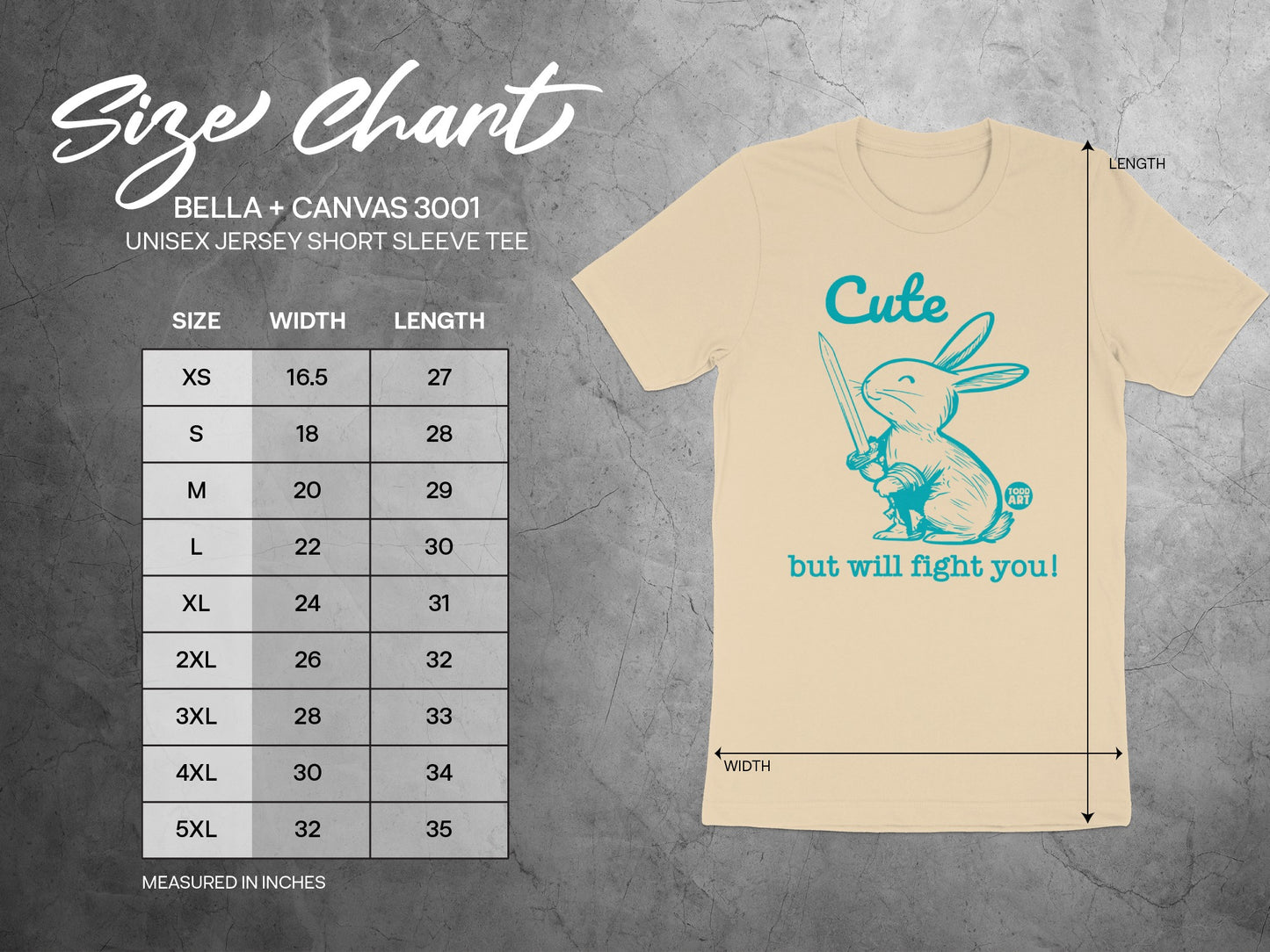 Cute Bunny Illustration Short Sleeve Tee product