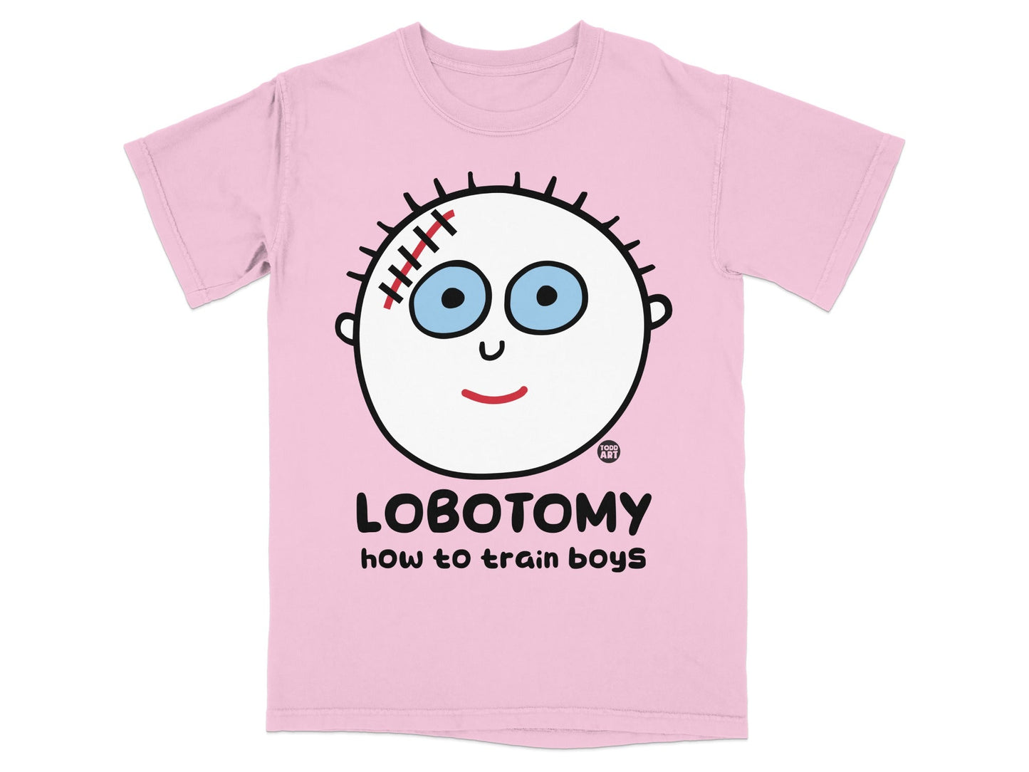 Lobotomy How to Train Boys Humorous T-shirt
