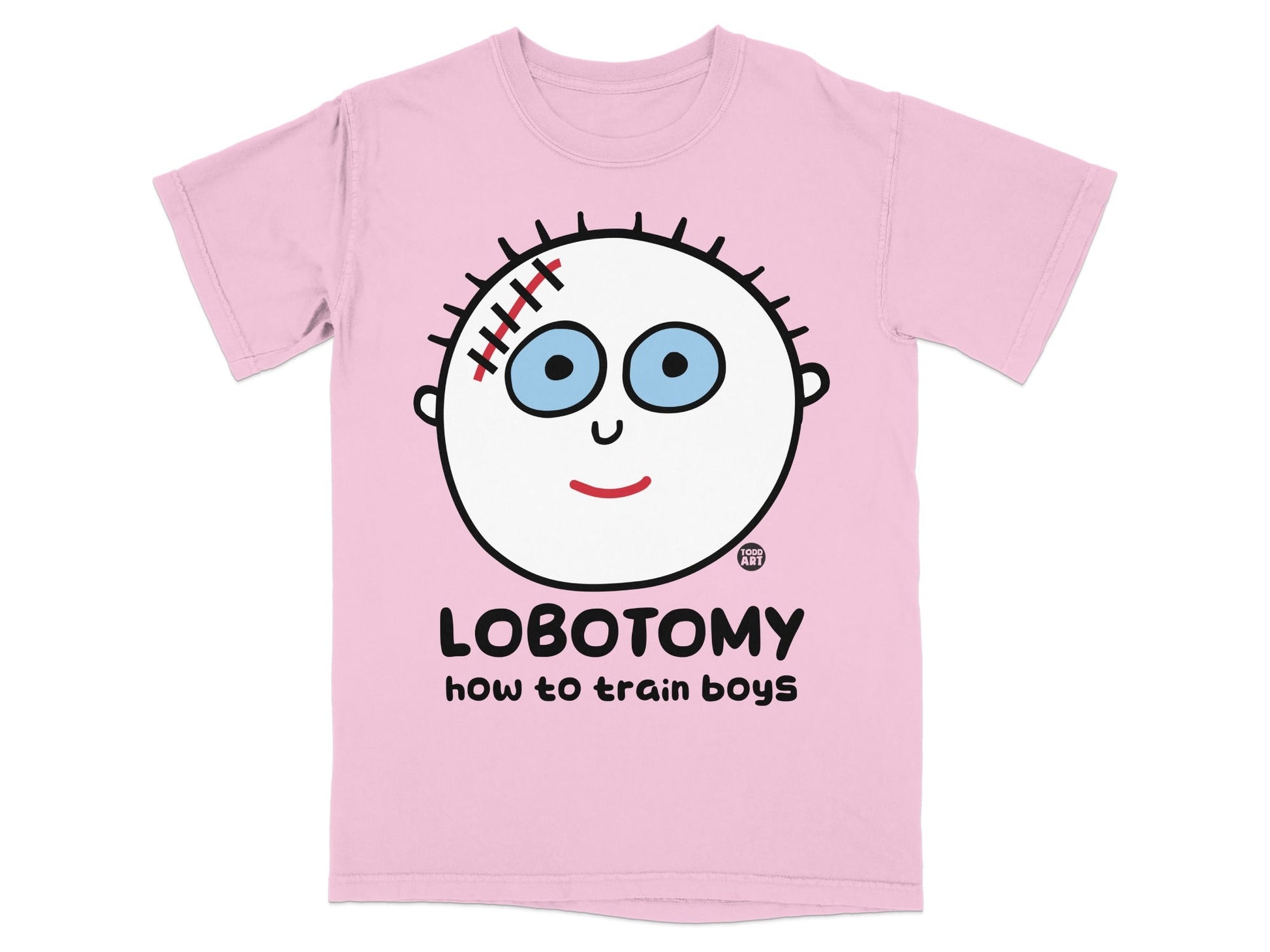 Lobotomy How to Train Boys Humorous T-shirt
