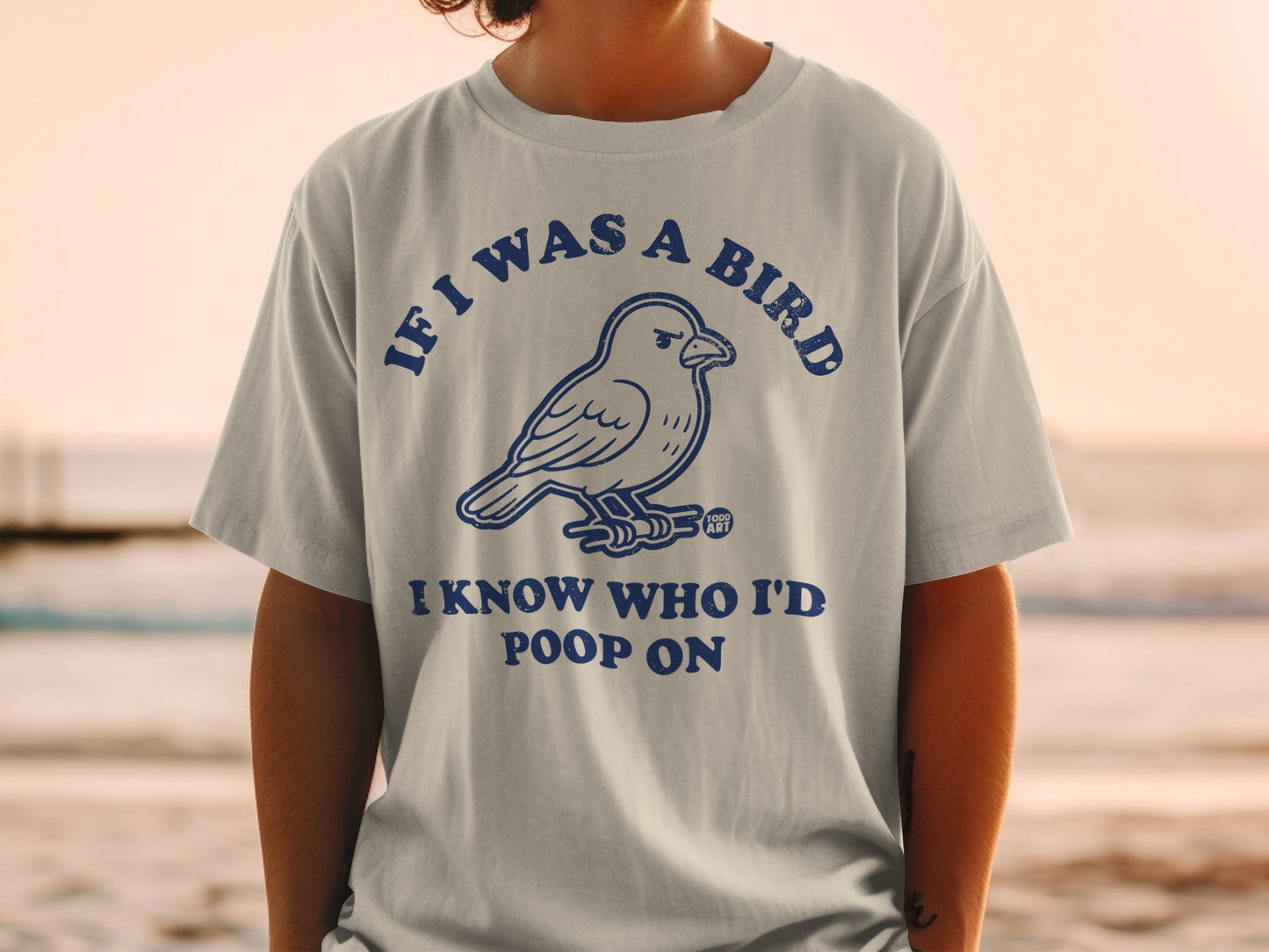If I Was A Bird I Know Who I'd Poop On T-shirt