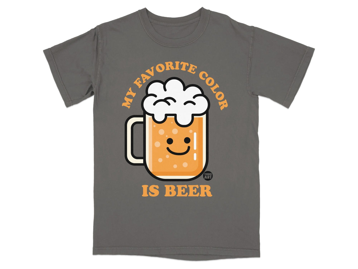 My Favorite Color Is Beer Funny Graphic T-Shirt