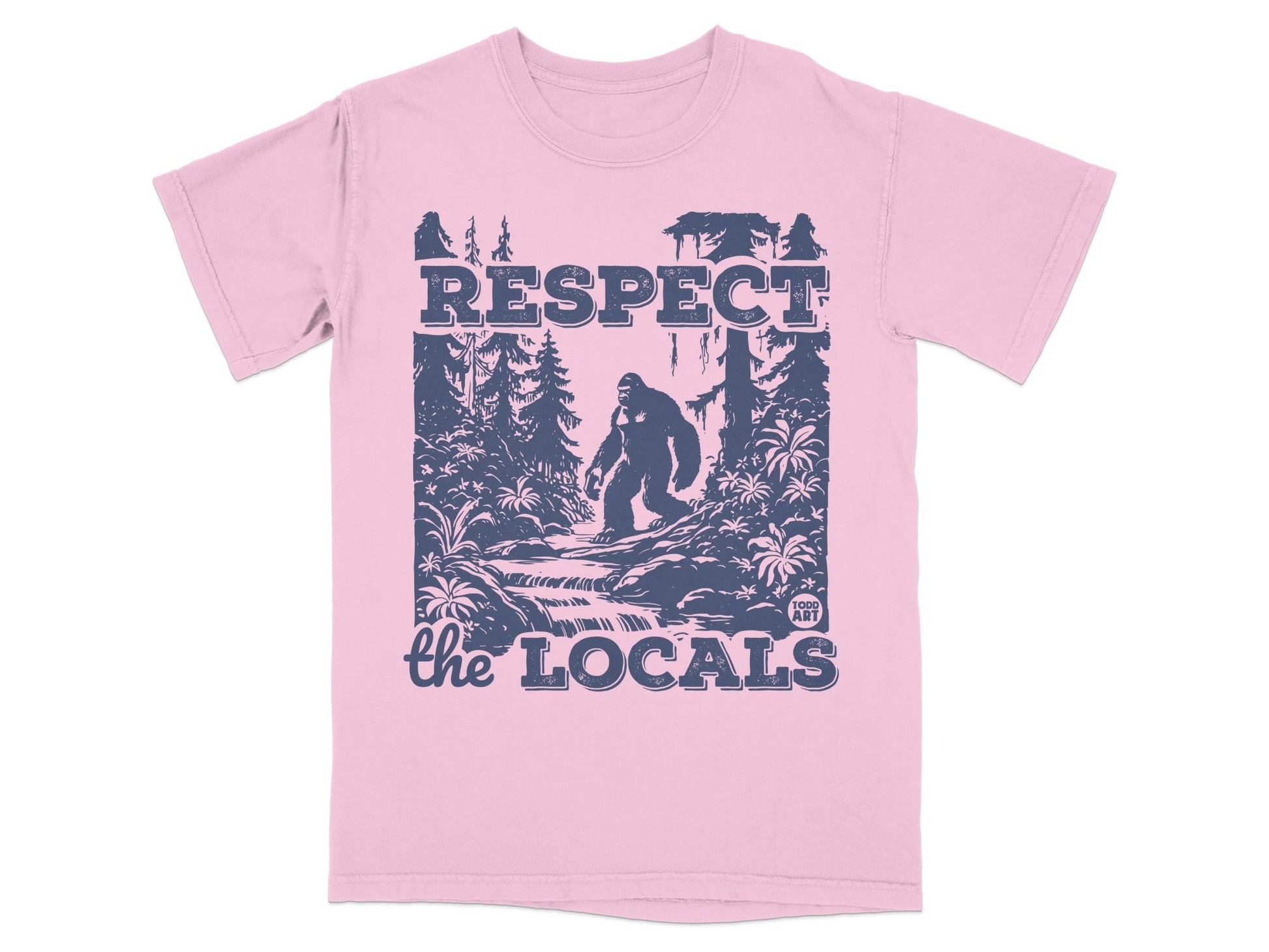 Respect the Locals Bigfoot Graphic T-Shirt