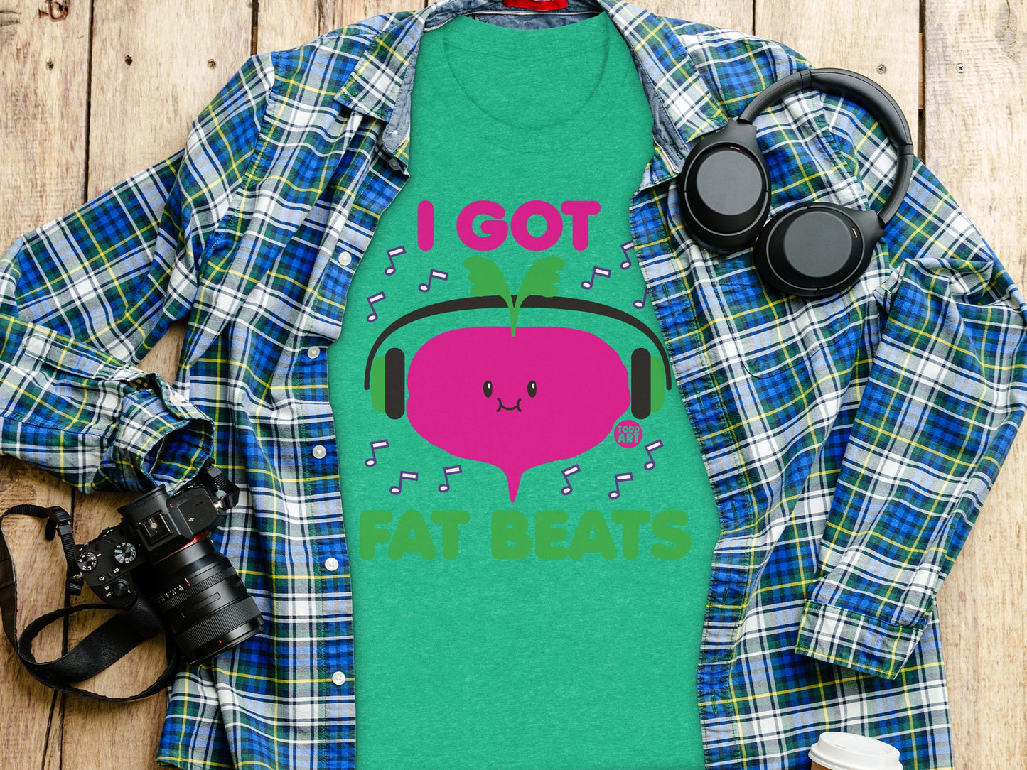 I Got Fat Beats Headphones T-shirt
