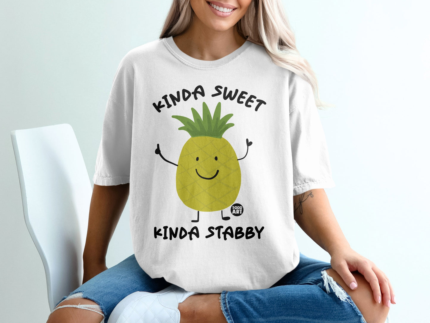 Kinda Sweet Kinda Stabby Pineapple Graphic Design product type