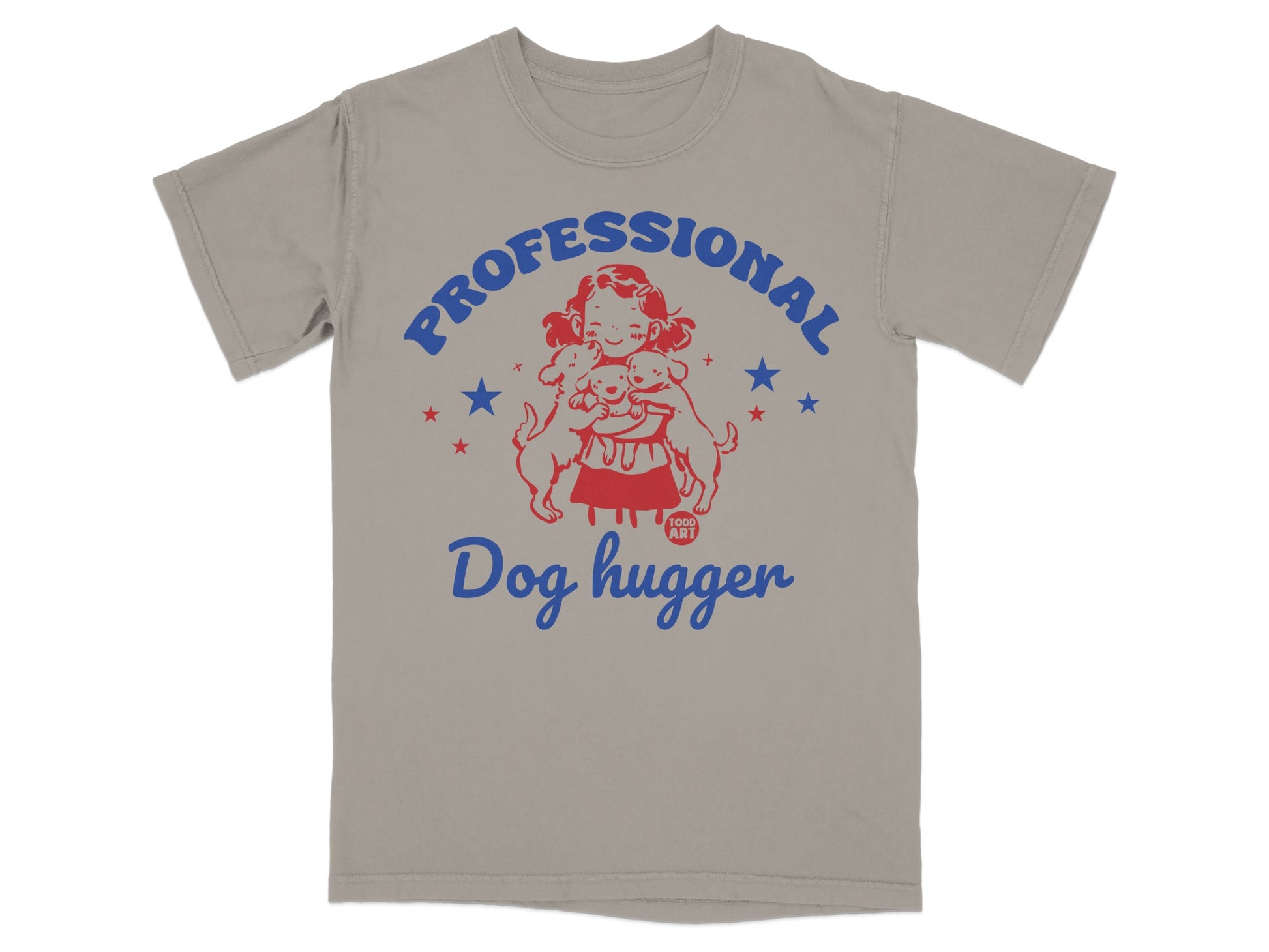 Professional Dog Hugger Graphic T-Shirt for Pet Lovers