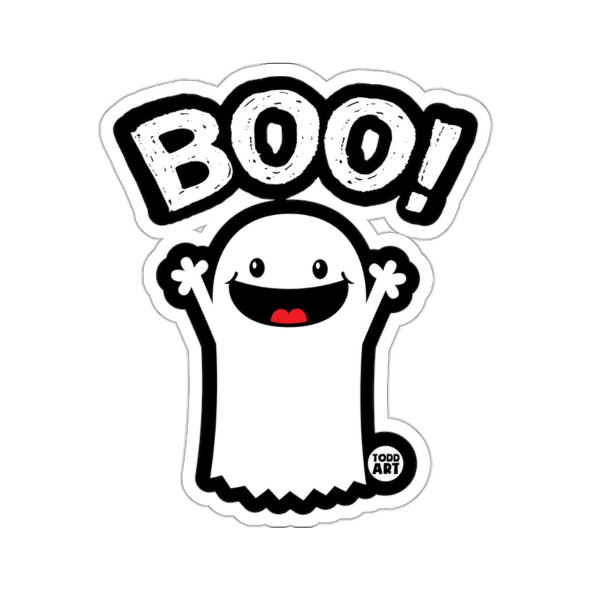Cute Friendly Ghost BOO! Halloween Spooky Fun 