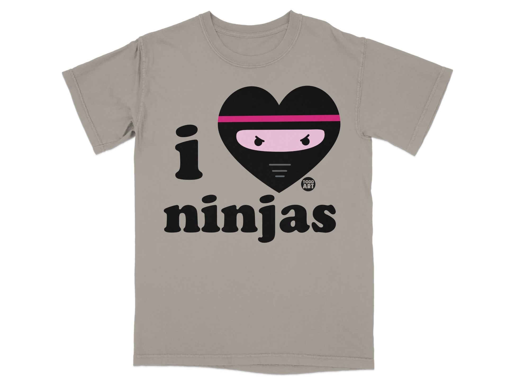 I Heart Ninjas Graphic Tee Fun Lovers Gift Shirt
