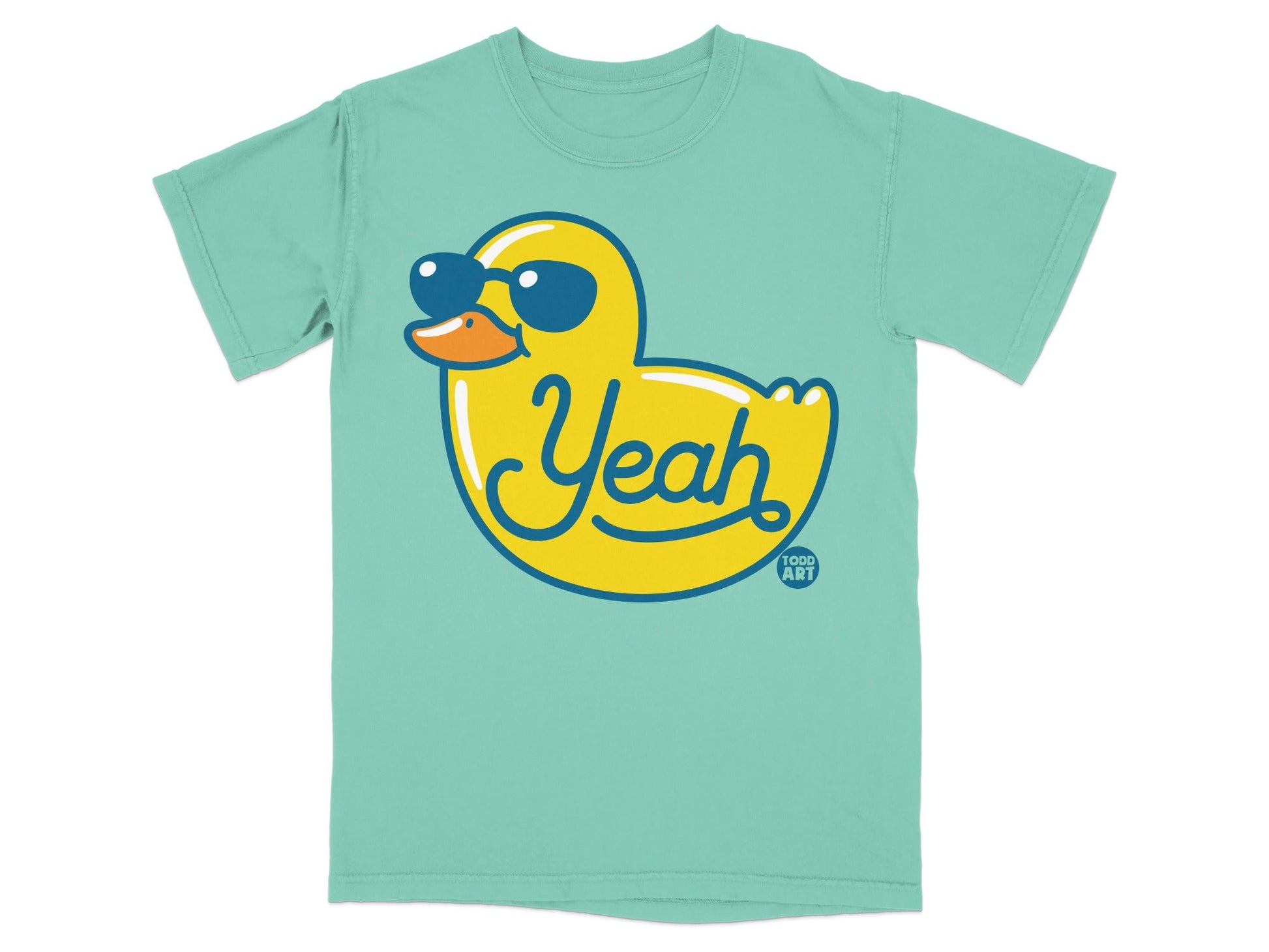 Cool Yellow Duck with Yeah Graphic T-Shirt