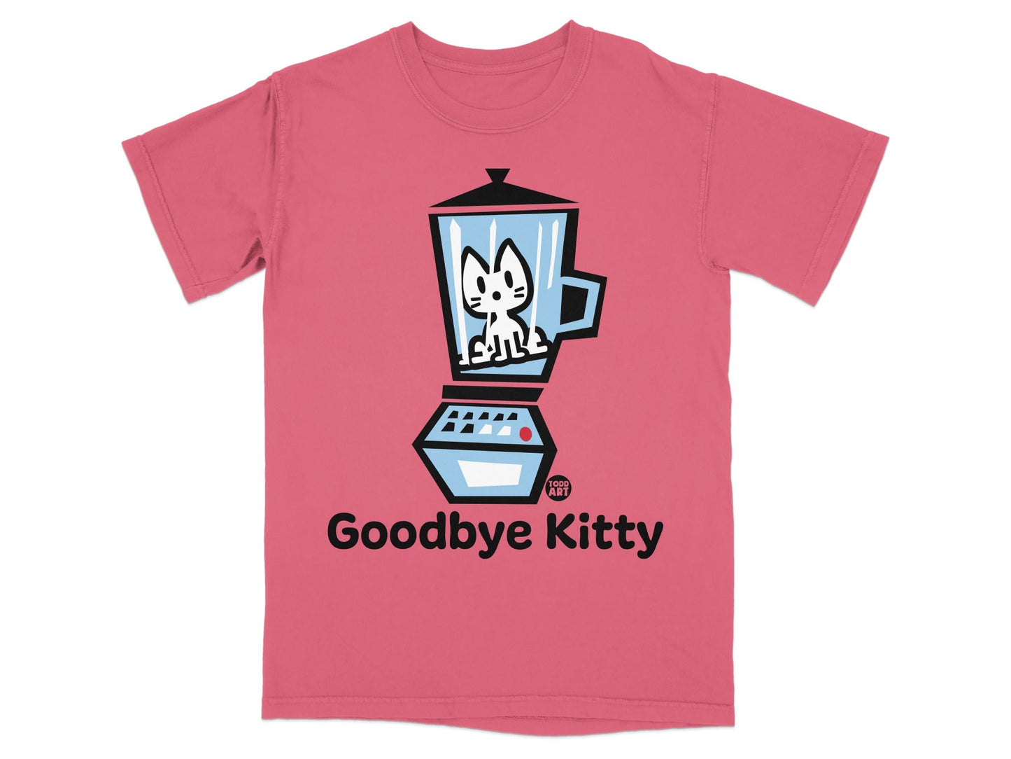 Goodbye Kitty Graphic T-Shirt Todd Art Blender Design
