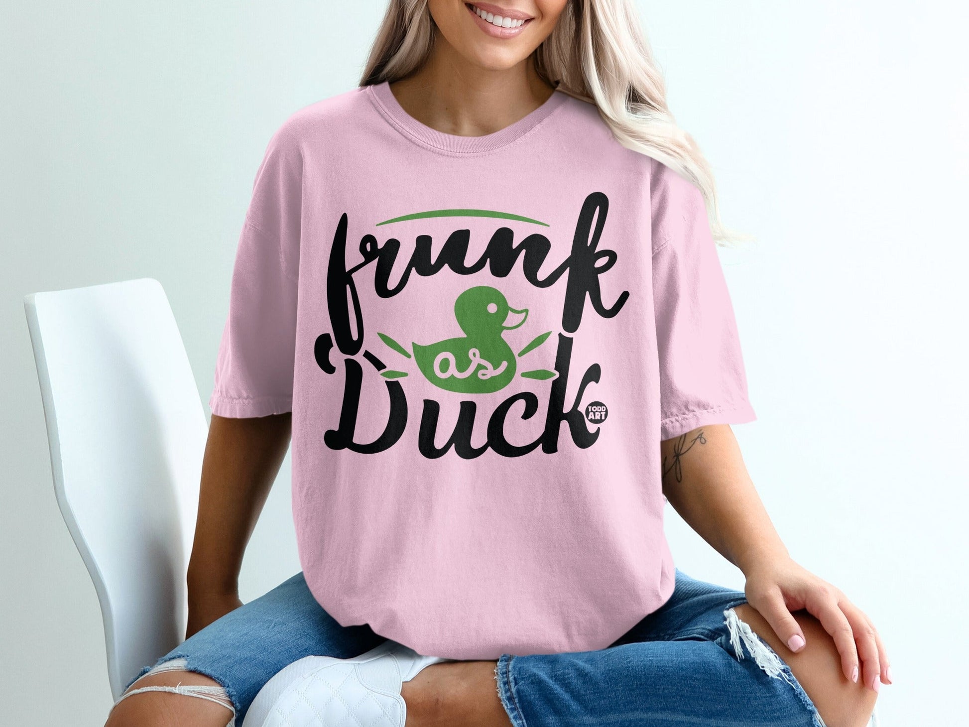 Frunk As Duck Funny Graphic Tee Casual Shirt