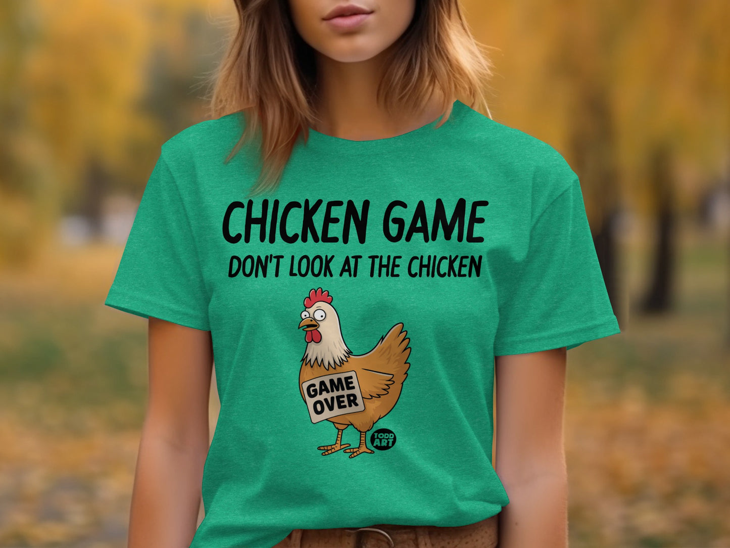 Chicken Game Don't Look at The Chicken Shirt Sport