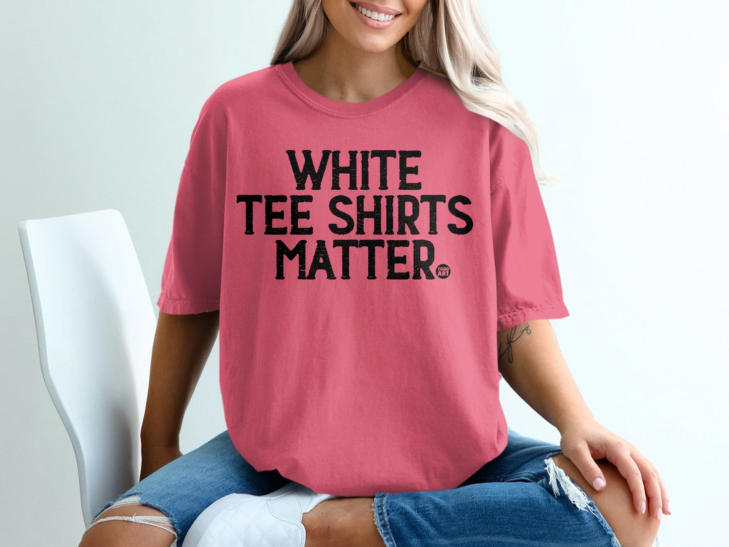 White Tee Shirts Matter Graphic Print T-Shirt