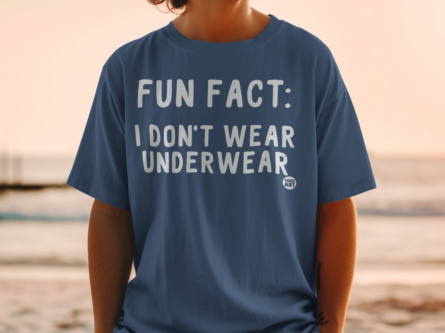 Fun Fact I Don't Wear Underwear Statement T-Shirt