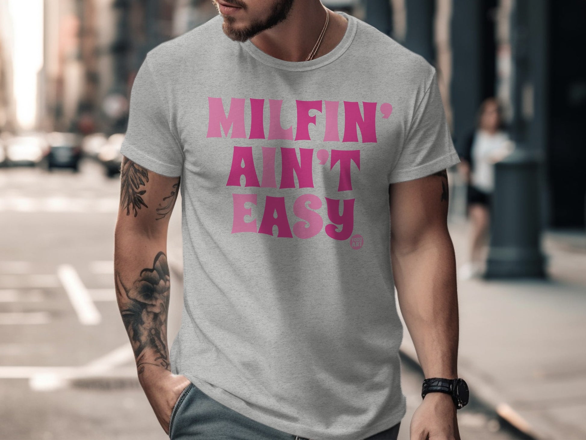 MILFIN' AIN'T EASY Graphic Tee Shirt Product