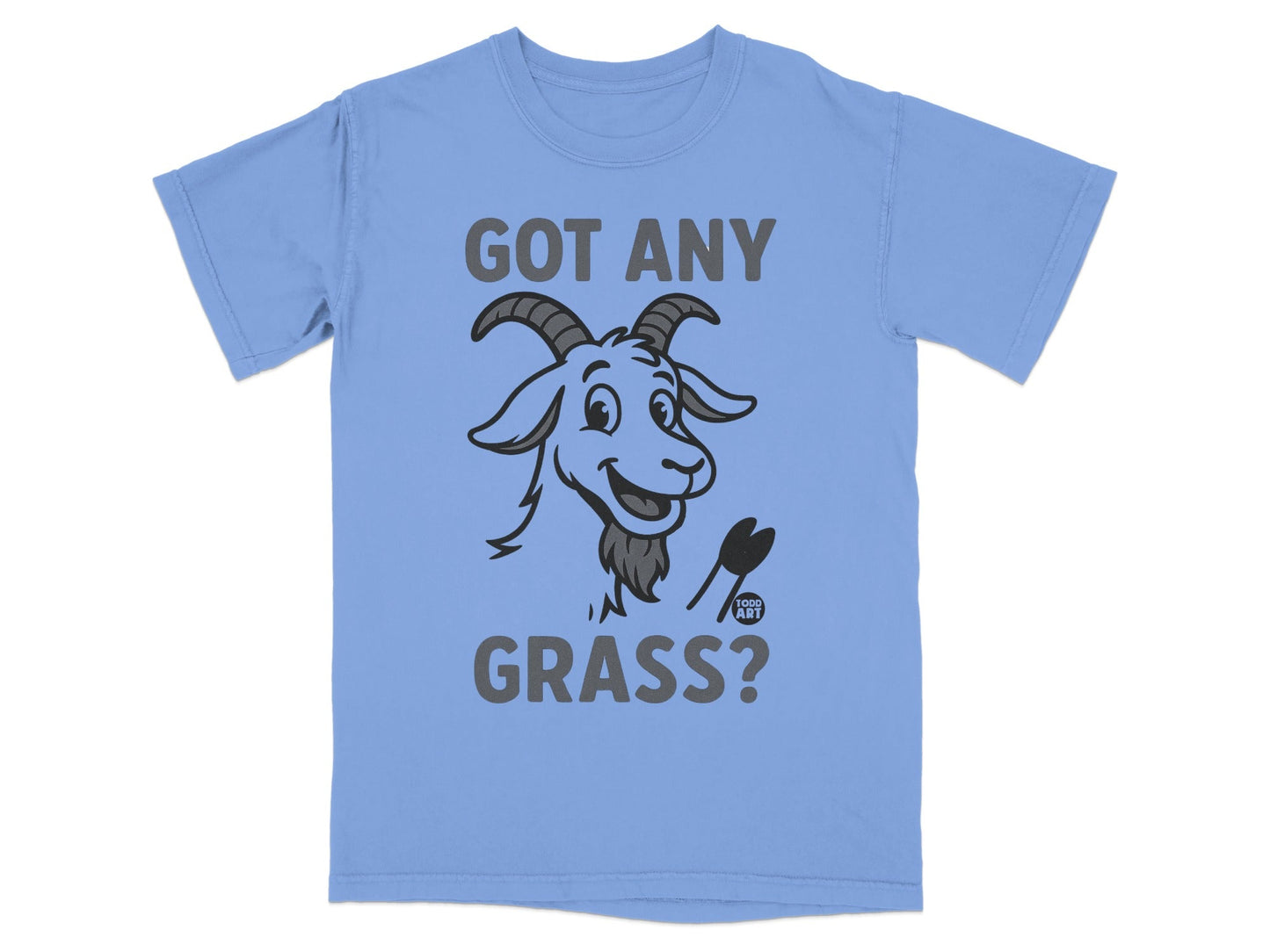 Got Any Grass Goat Cartoon Graphic T-Shirt