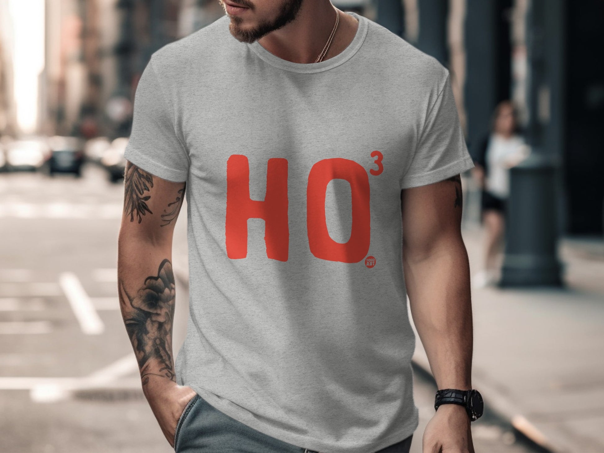 Stylish HO3 Graphic Print Statement T-Shirt