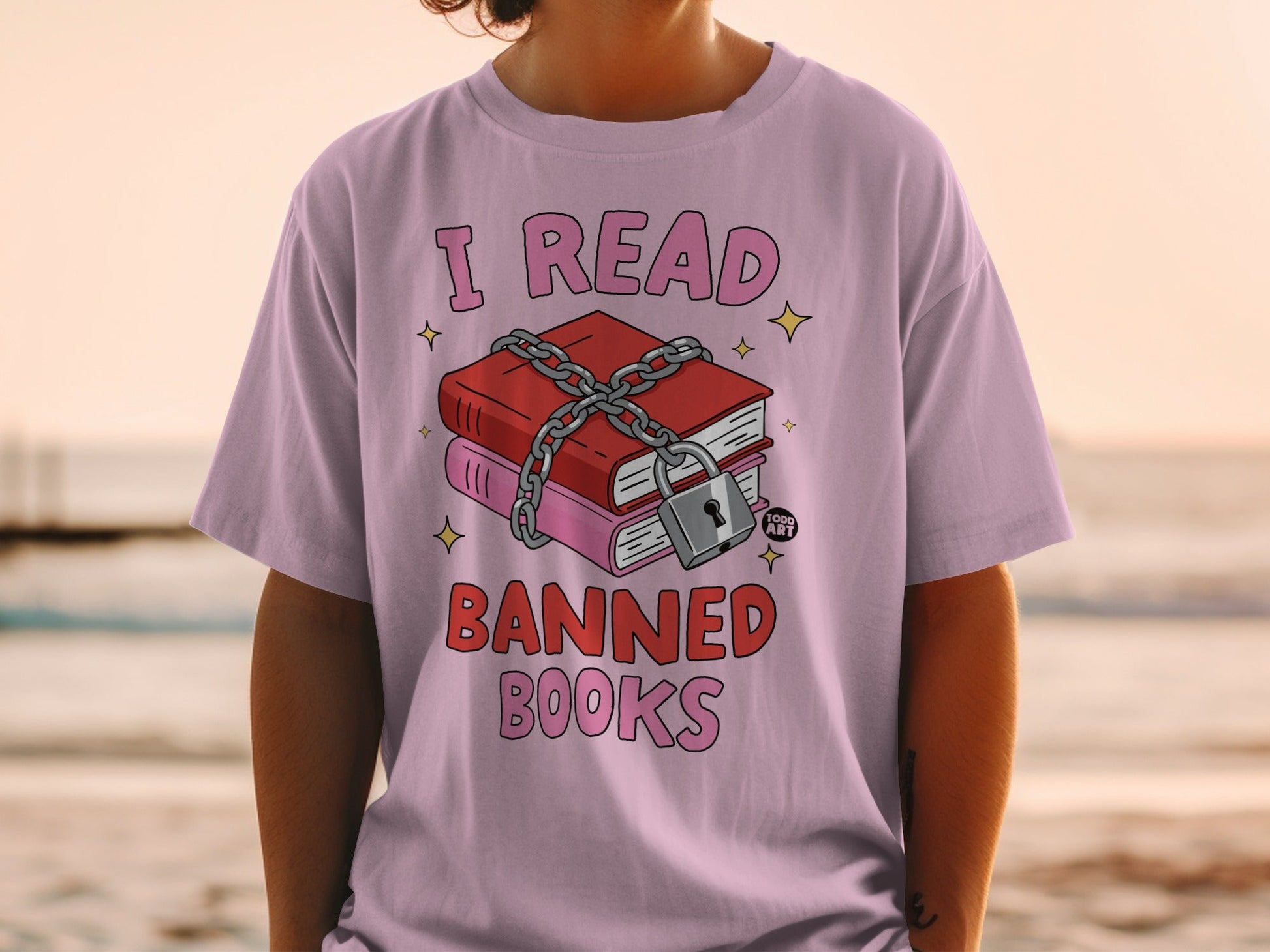 I READ BANNED BOOKS Graphic Tee for Literature Lovers