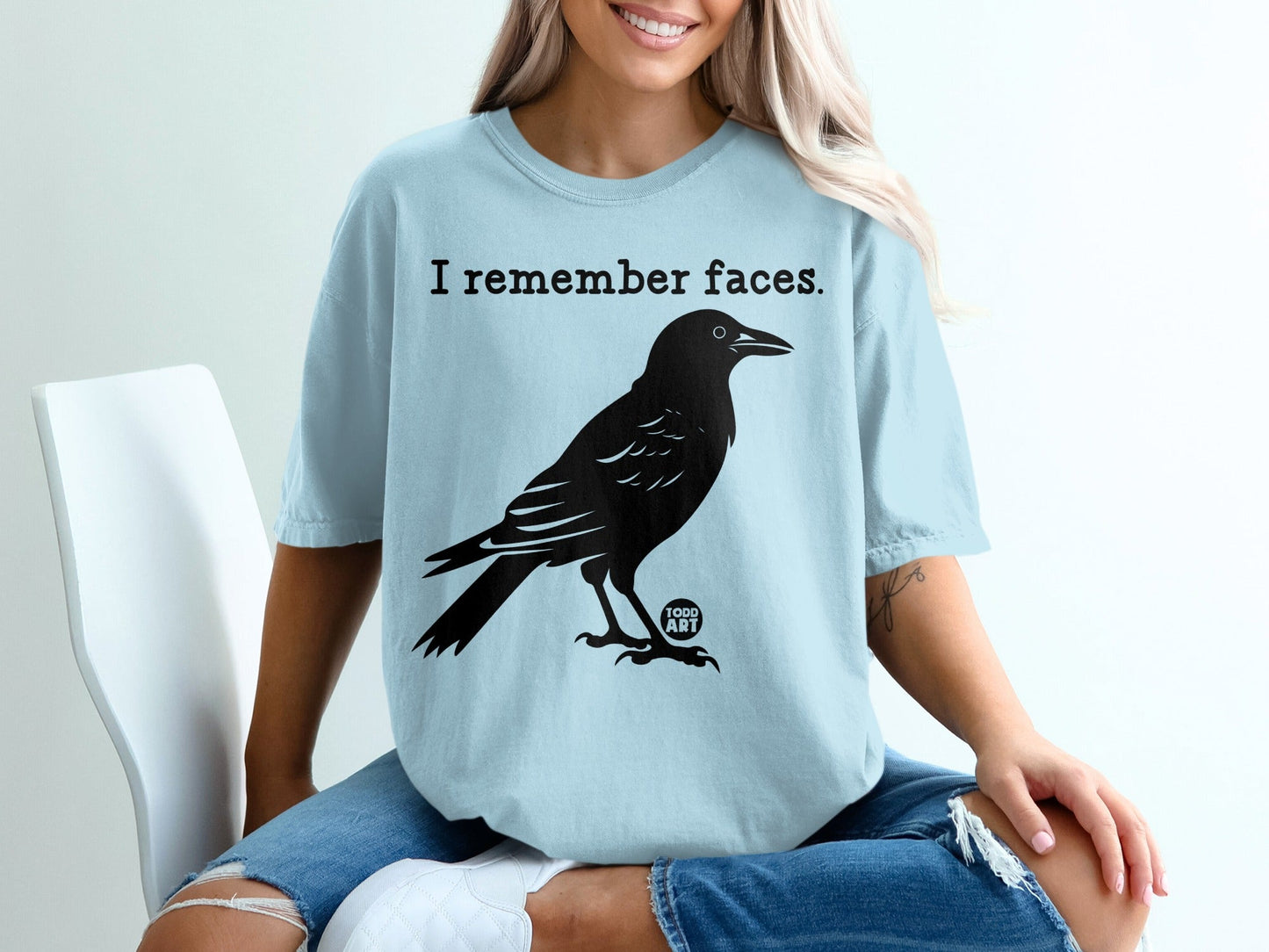 I Remember Faces Raven Graphic Shirt Classics Art Tee
