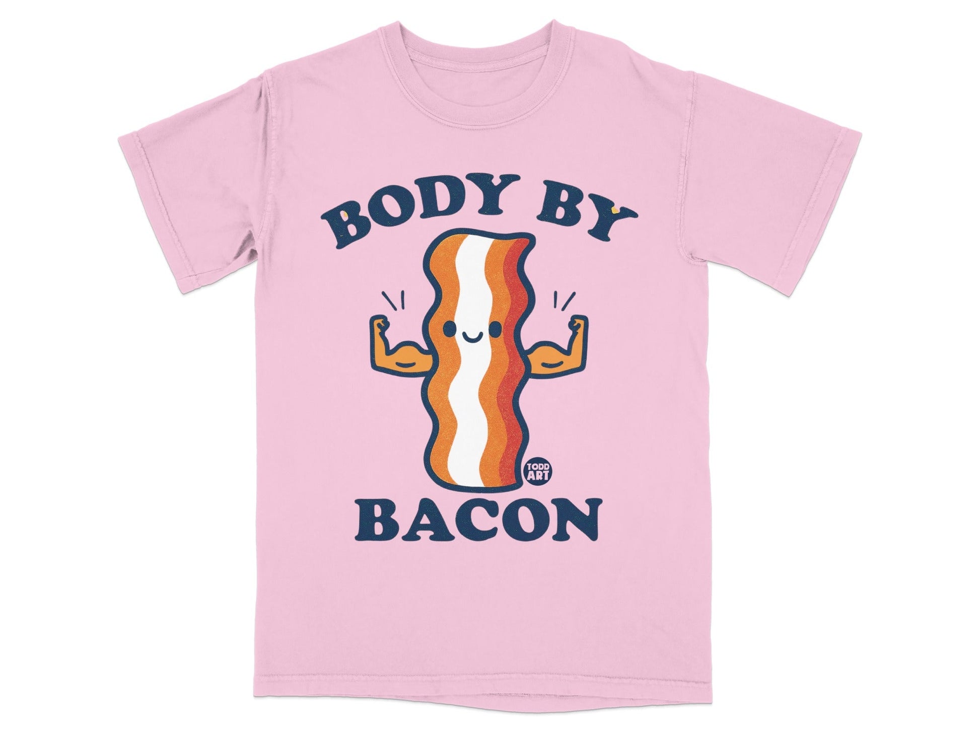 Body By Bacon Graphic T-Shirt Fun Workout Humor