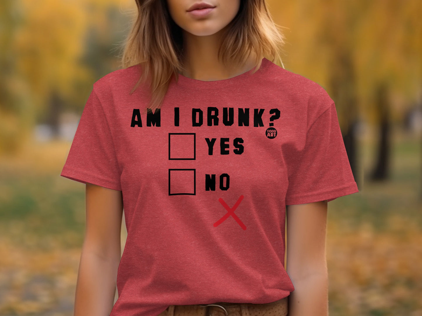 Am I Drunk Yes No Funny Check Boxes T-Shirt