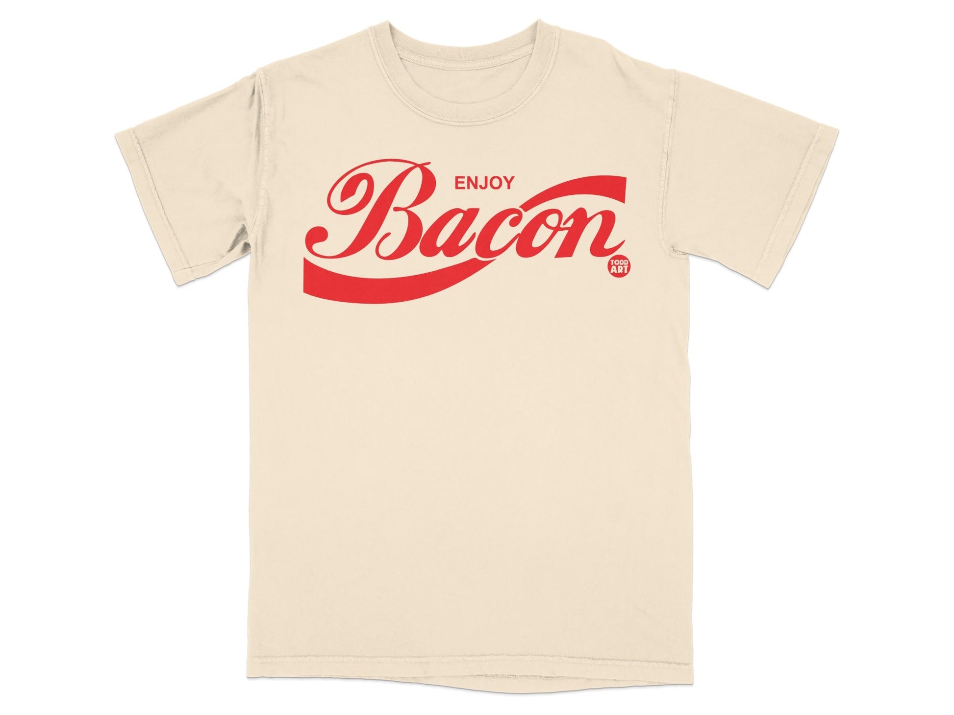 Enjoy Bacon Graphic Design T-shirt for Fun and Style