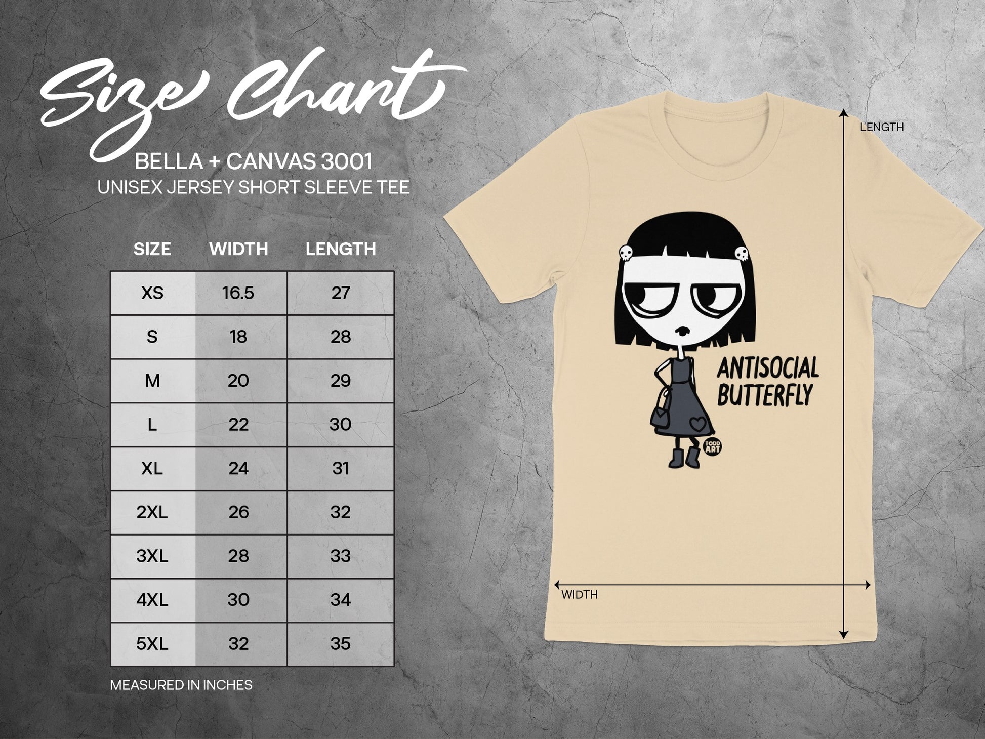 Antisocial Butterfly Tee Unisex Jersey Short Sleeve
