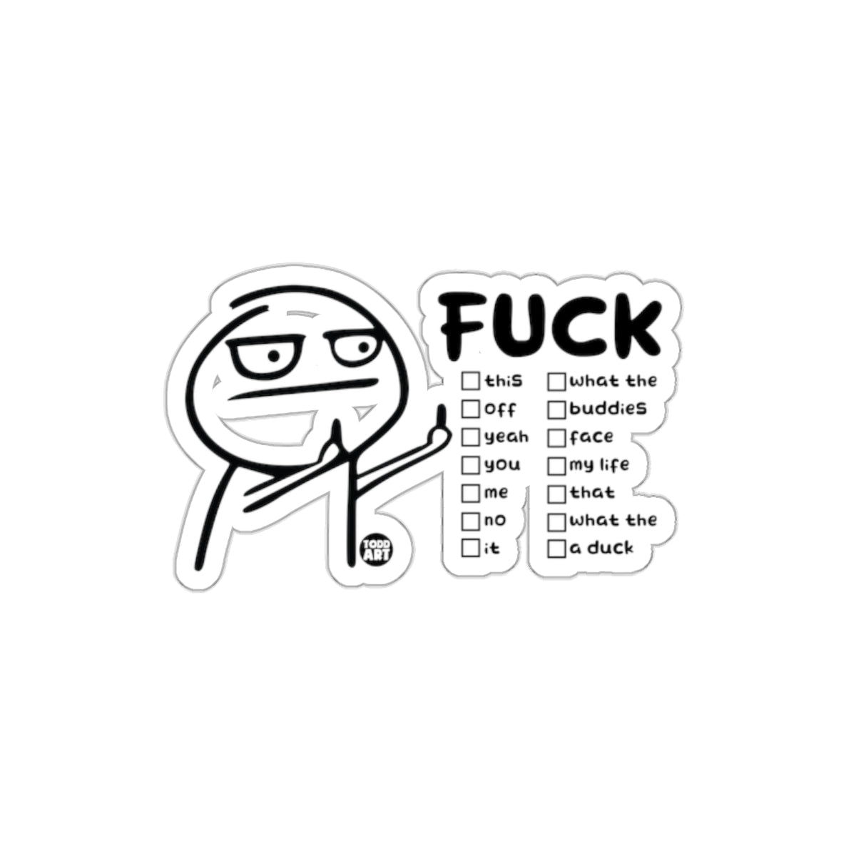 Sarcastic Meme Sticker for Laptops and Notebooks