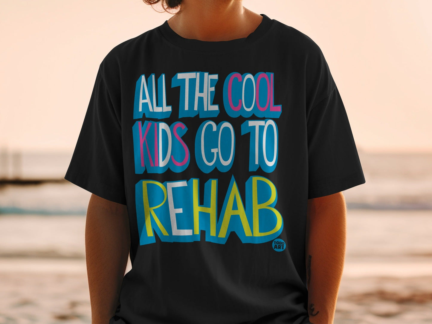 All The Cool Kids Go To Rehab Trendy T-Shirt