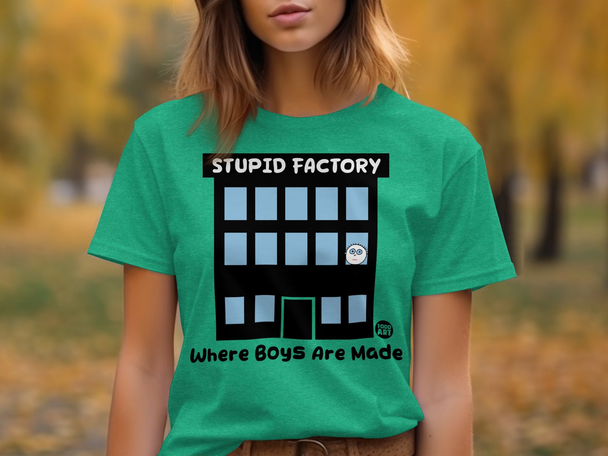 Stupid Factory Where Boys Are Made Graphic Tee