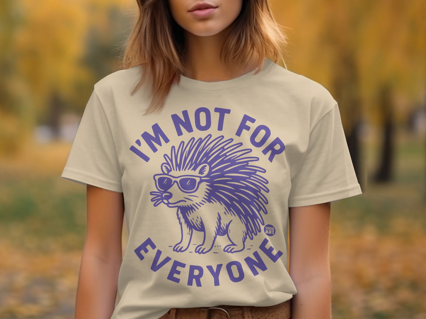 I'm Not For Everyone Porcupine Graphic T-Shirt