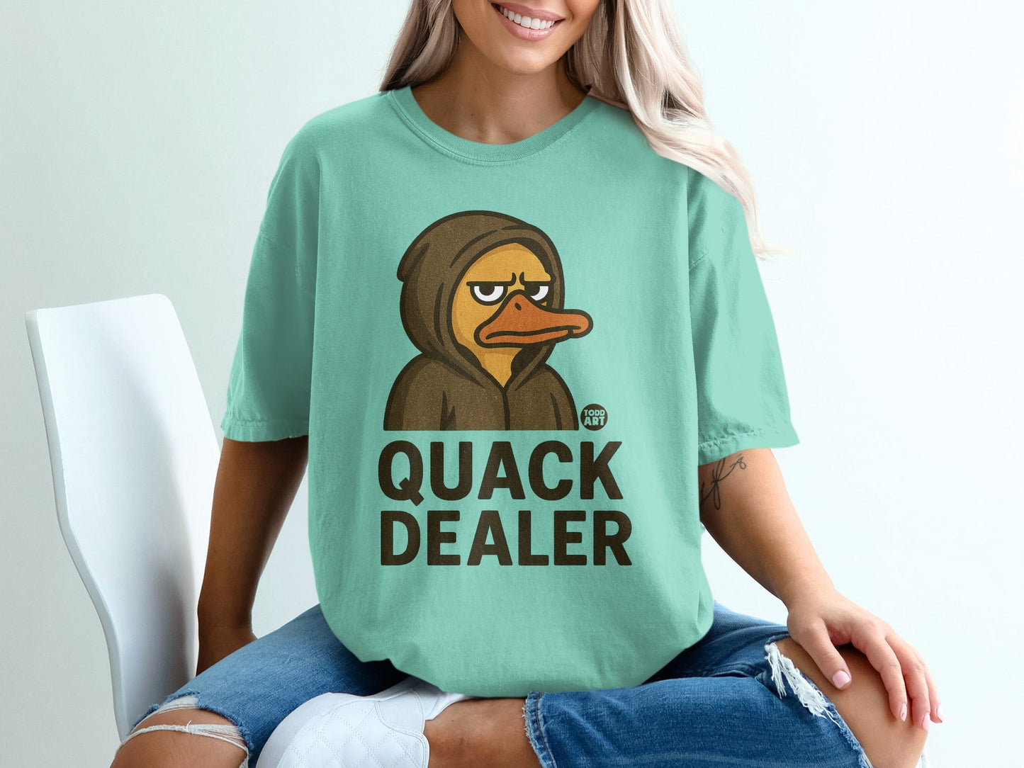 Quack Dealer Funny Duck Graphic Tee Shirt