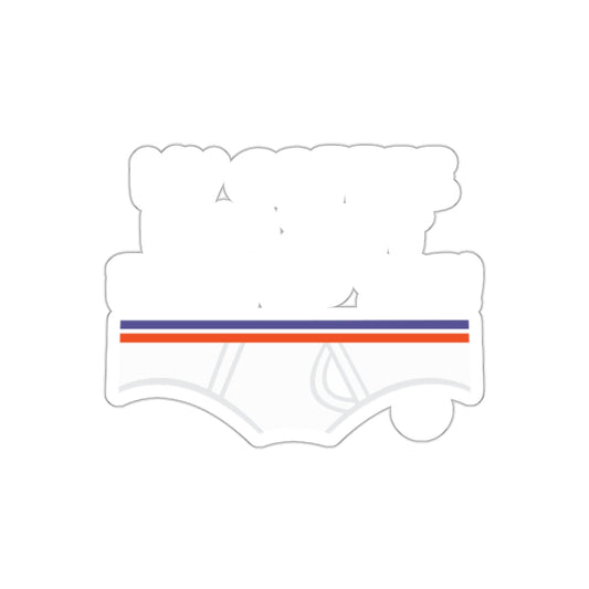 Unique Design White Background Fun Sticker