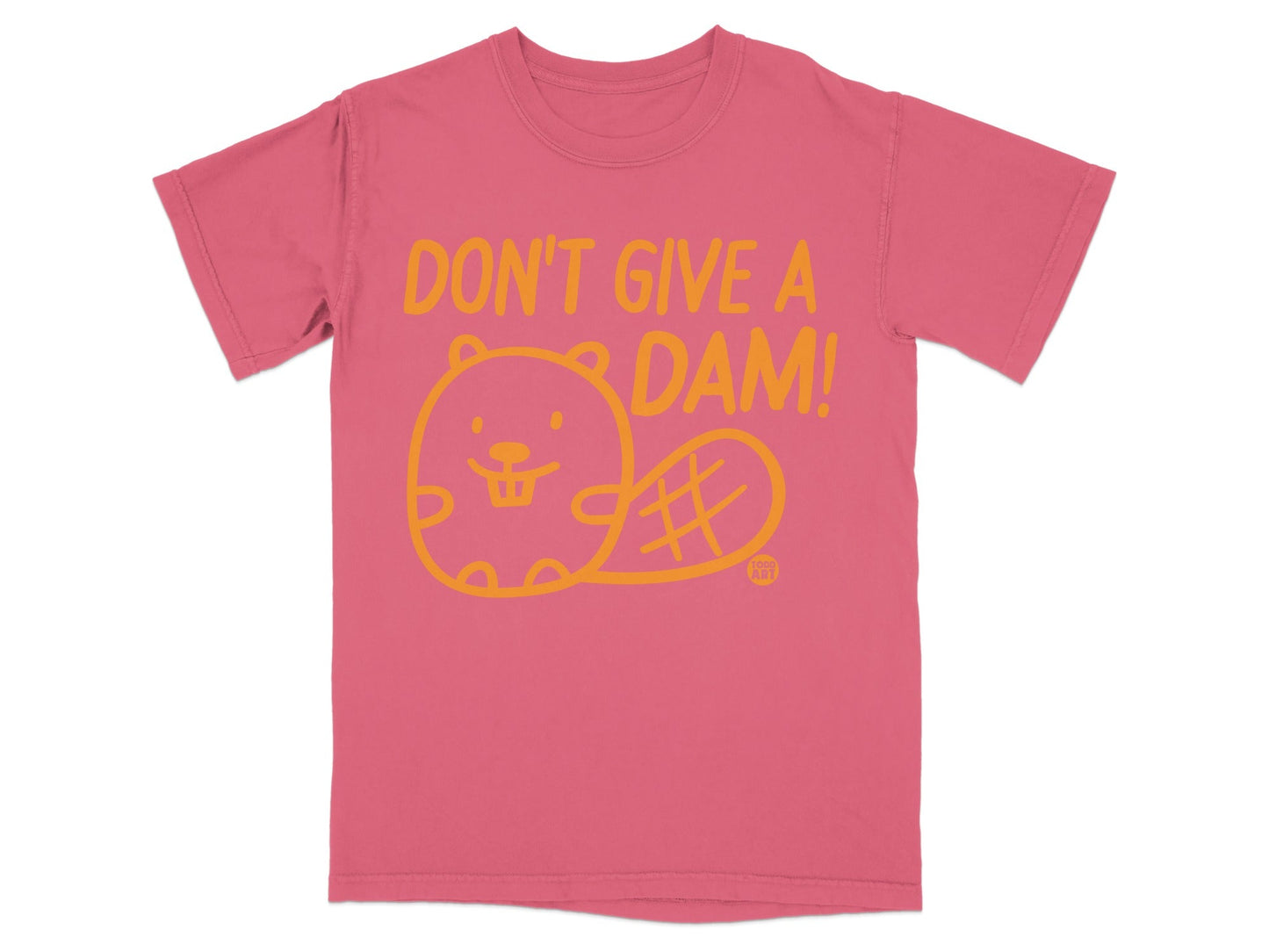 Don't Give A Dam Cute Beaver Graphic T-Shirt