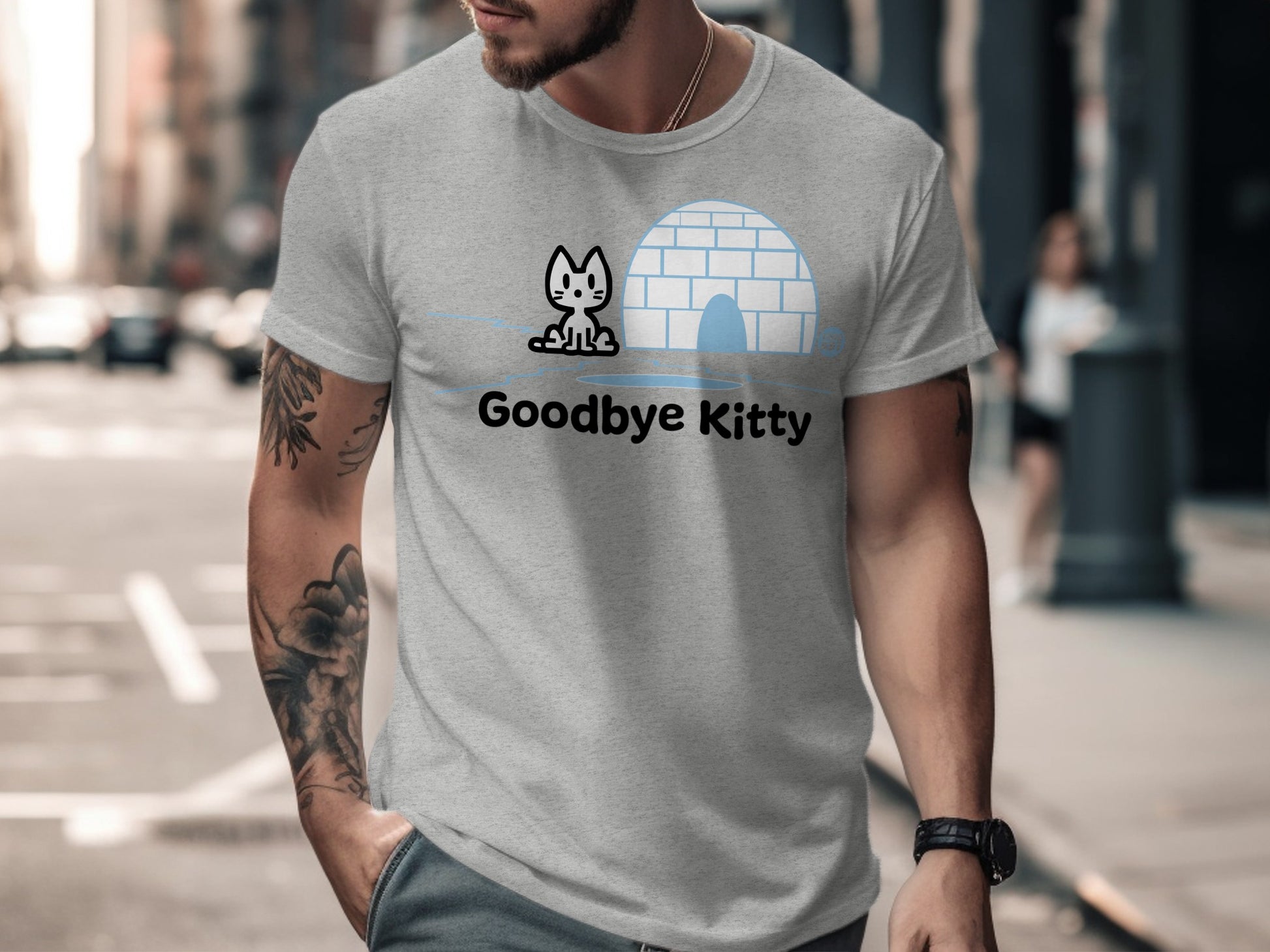 Goodbye Kitty Graphic Tee Shirt