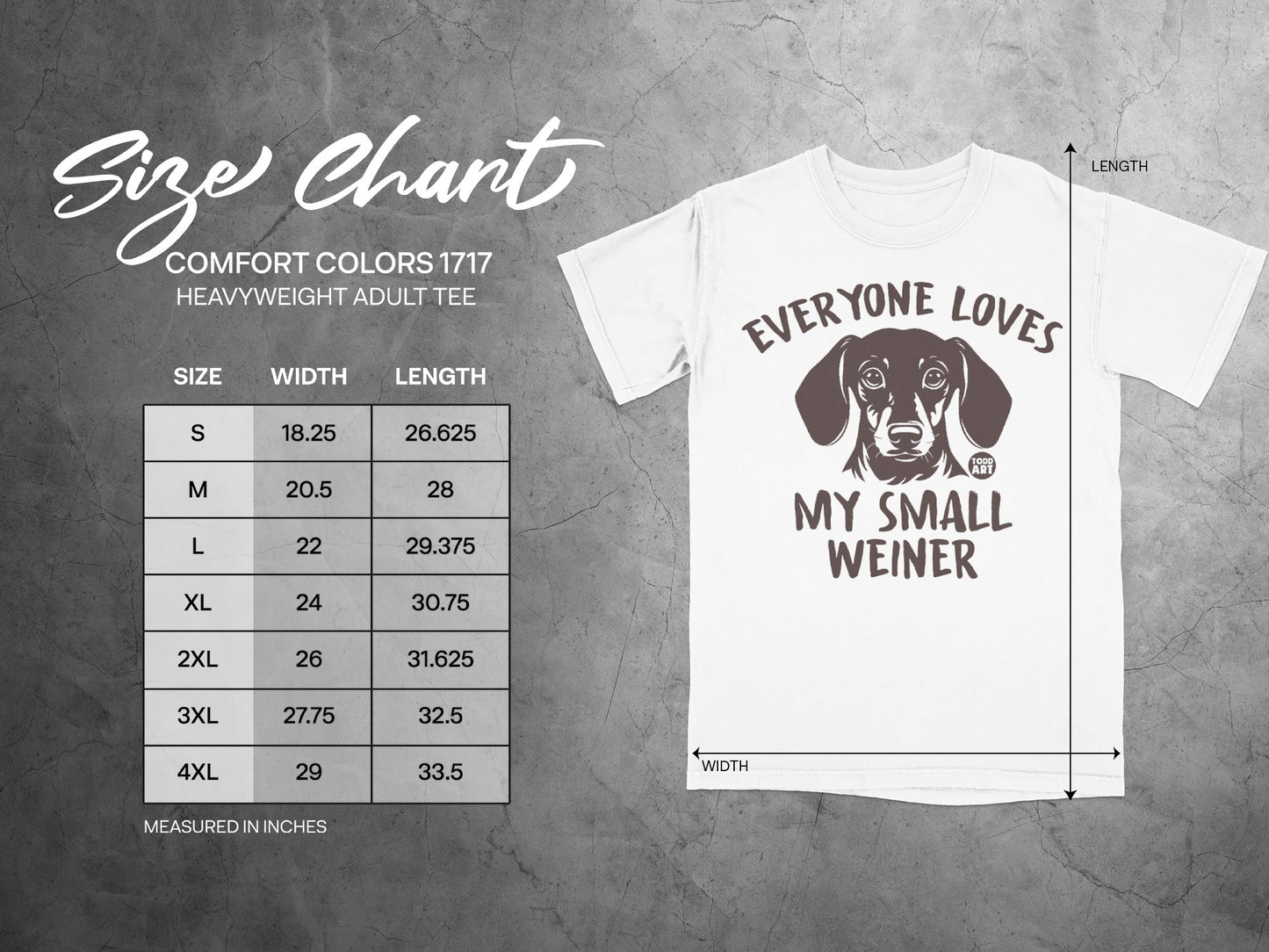 Everyone Loves My Small Weiner Heavyweight Adult Tee