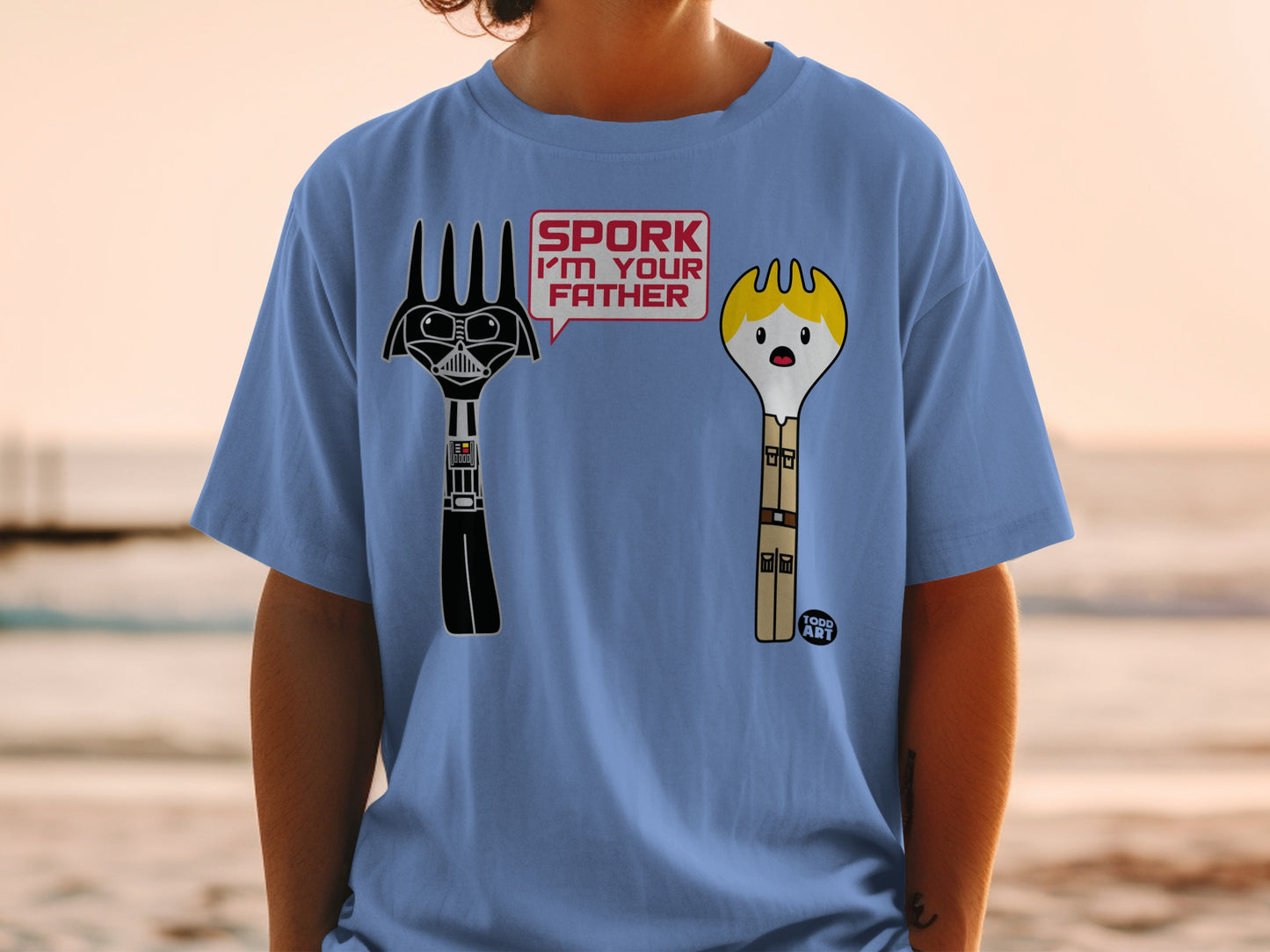 Spork I'm Your Father Star Wars Parody Design Blue product type