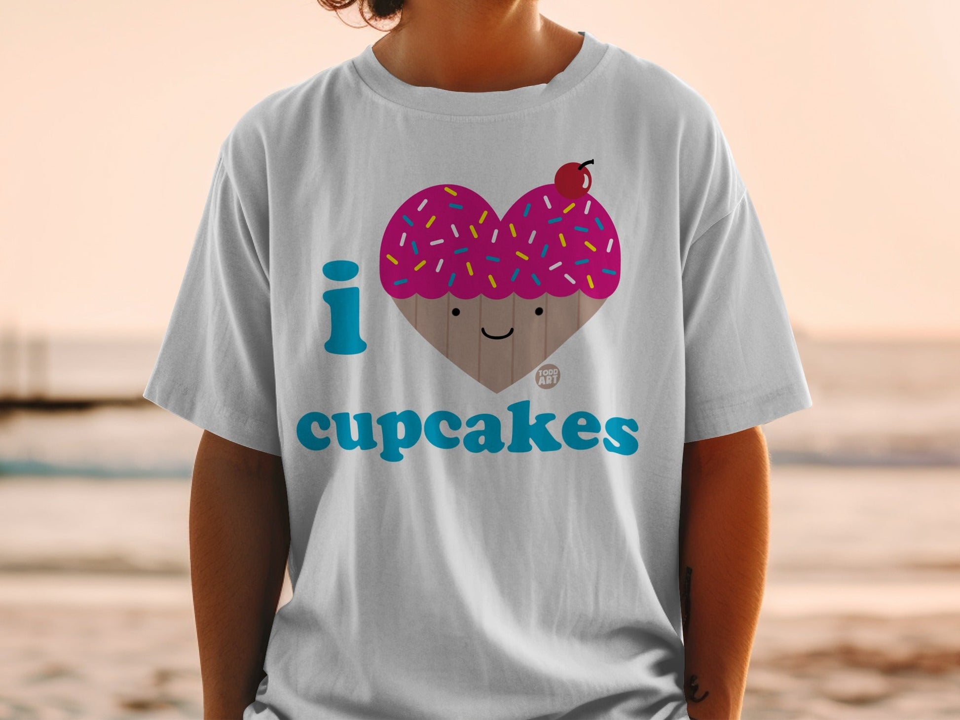 I Love Cupcakes Happy Sprinkle Kid's T-shirt